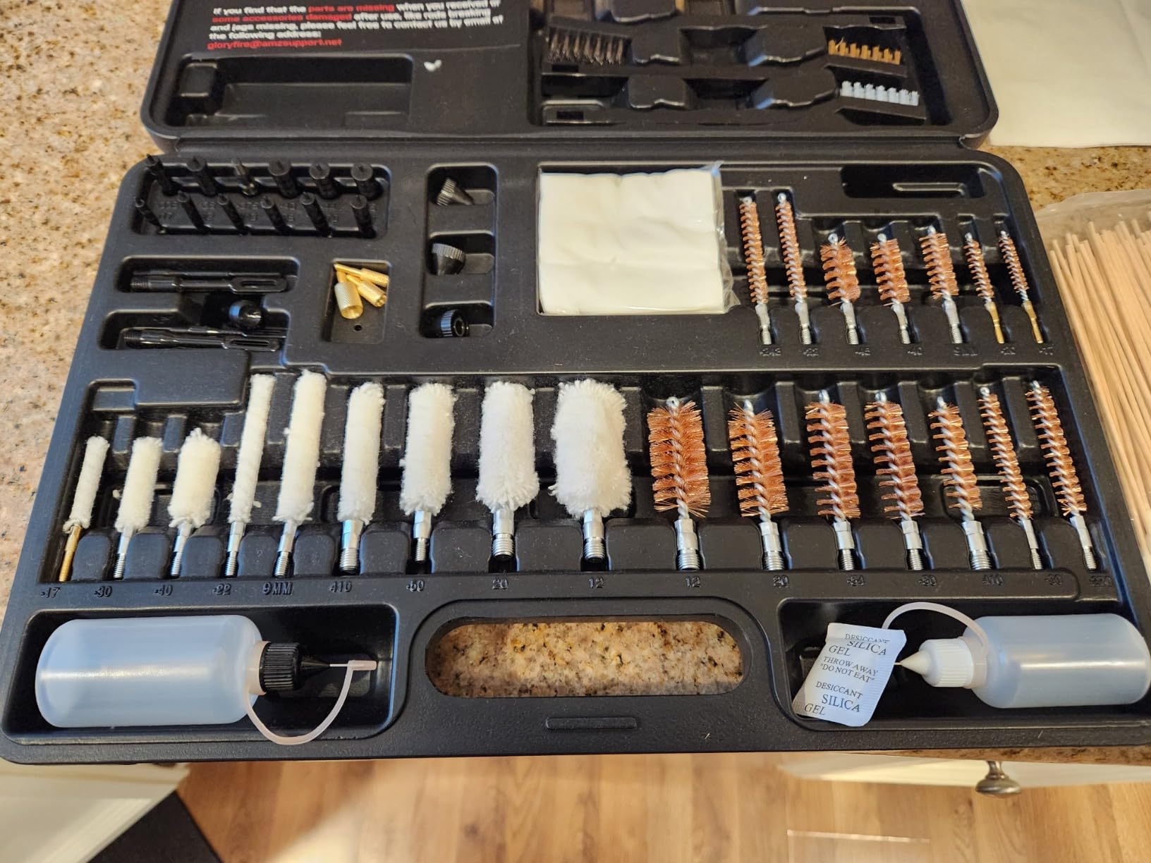 GLORYFIRE Universal Gun Cleaning Kit with Jags and Rods for All Caliber | Gun Brushes, Cotton Mops, Pistol Cleaning Kit for Hunting and Shooting, Hunting Gear Gun Accessories for Men customer photo 2