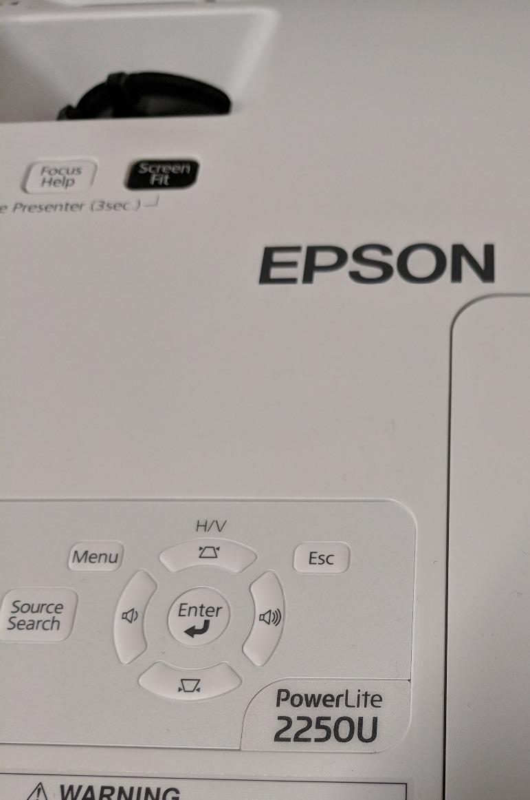 Epson PowerLite 2250U Full HD WUXGA 3LCD Projector, Black/white customer photo 2