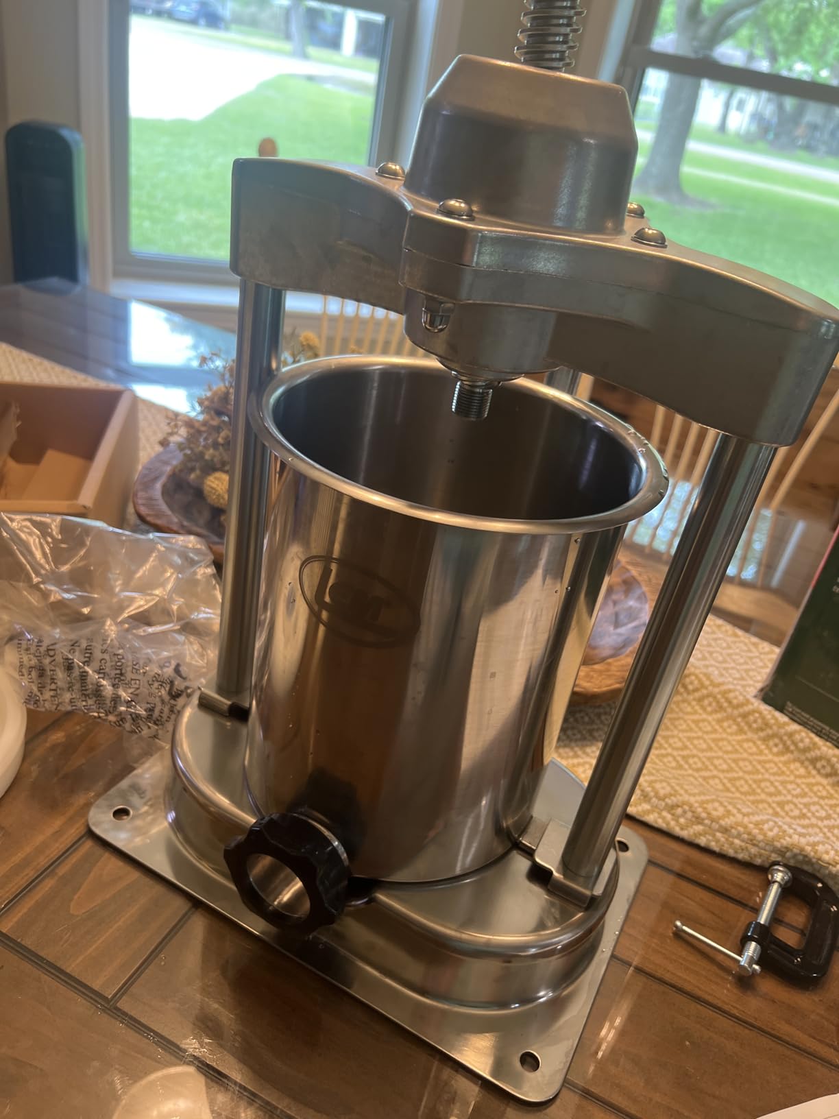 LEM Products MightyBite 15 lb Vertical Sausage Stuffer, Stainless Steel customer photo 1