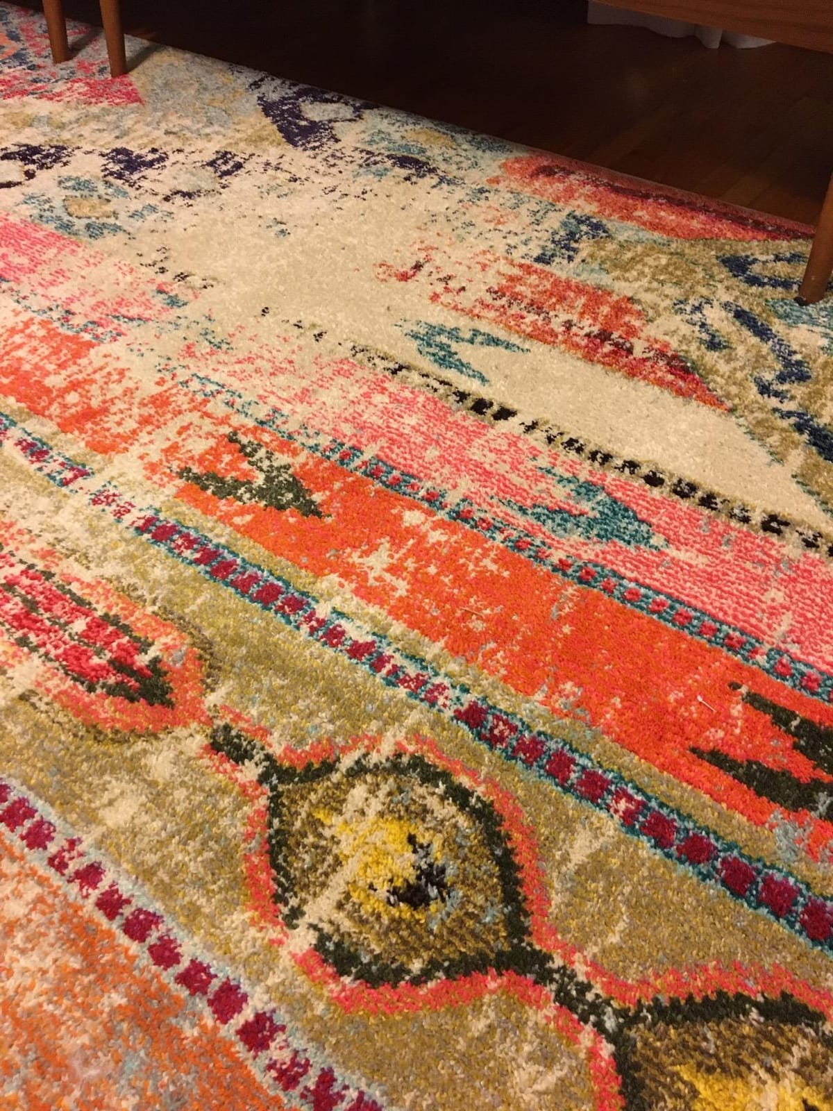 SAFAVIEH Monaco Collection Area Rug - 8' x 10', Multi, Boho Chic Tribal Distressed Design, Non-Shedding & Easy Care, Ideal for High Traffic Areas in Living Room, Bedroom (MNC222F) customer photo 1