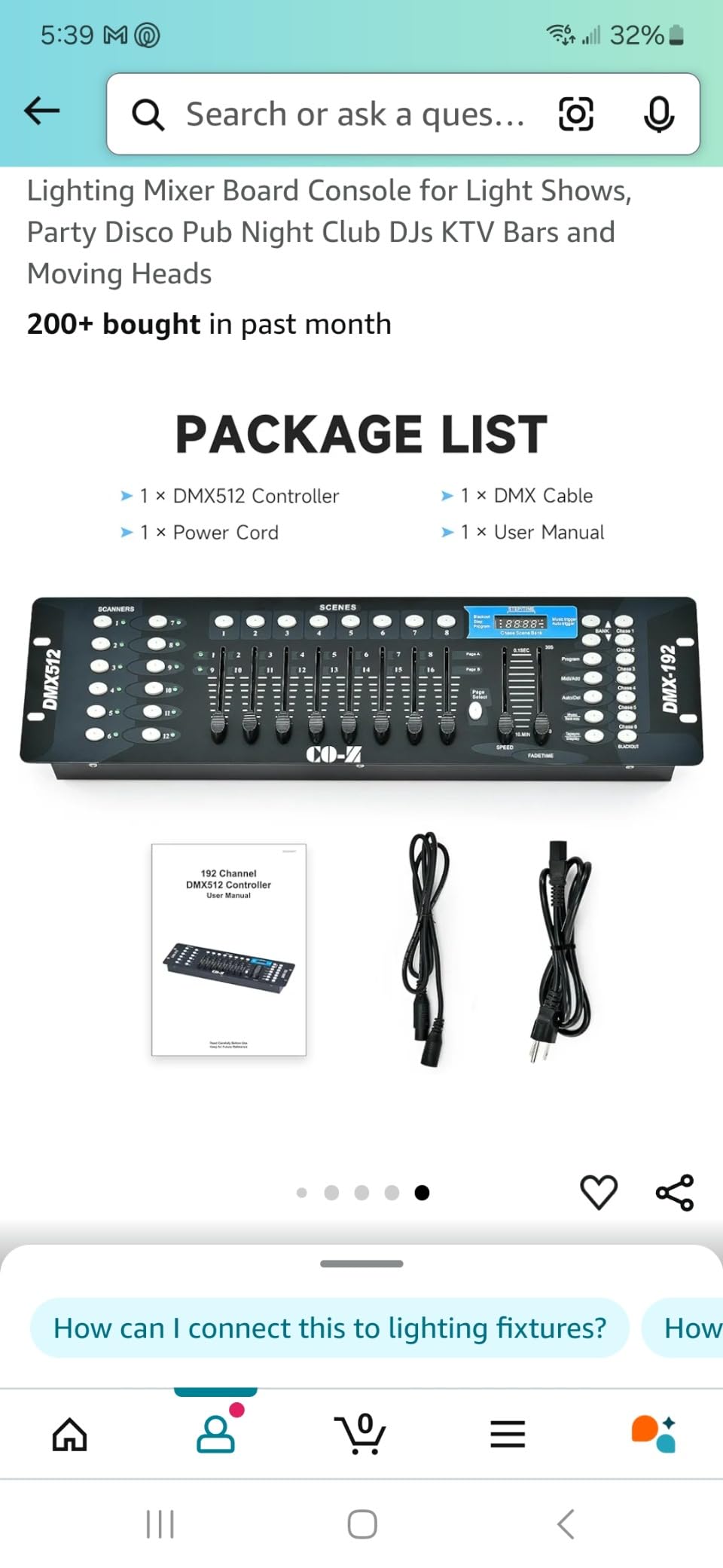 CO-Z 192 DMX 512 Stage DJ Light Controller Lighting Mixer Board Console for Light Shows, Party Disco Pub Night Club DJs KTV Bars and Moving Heads customer photo 1