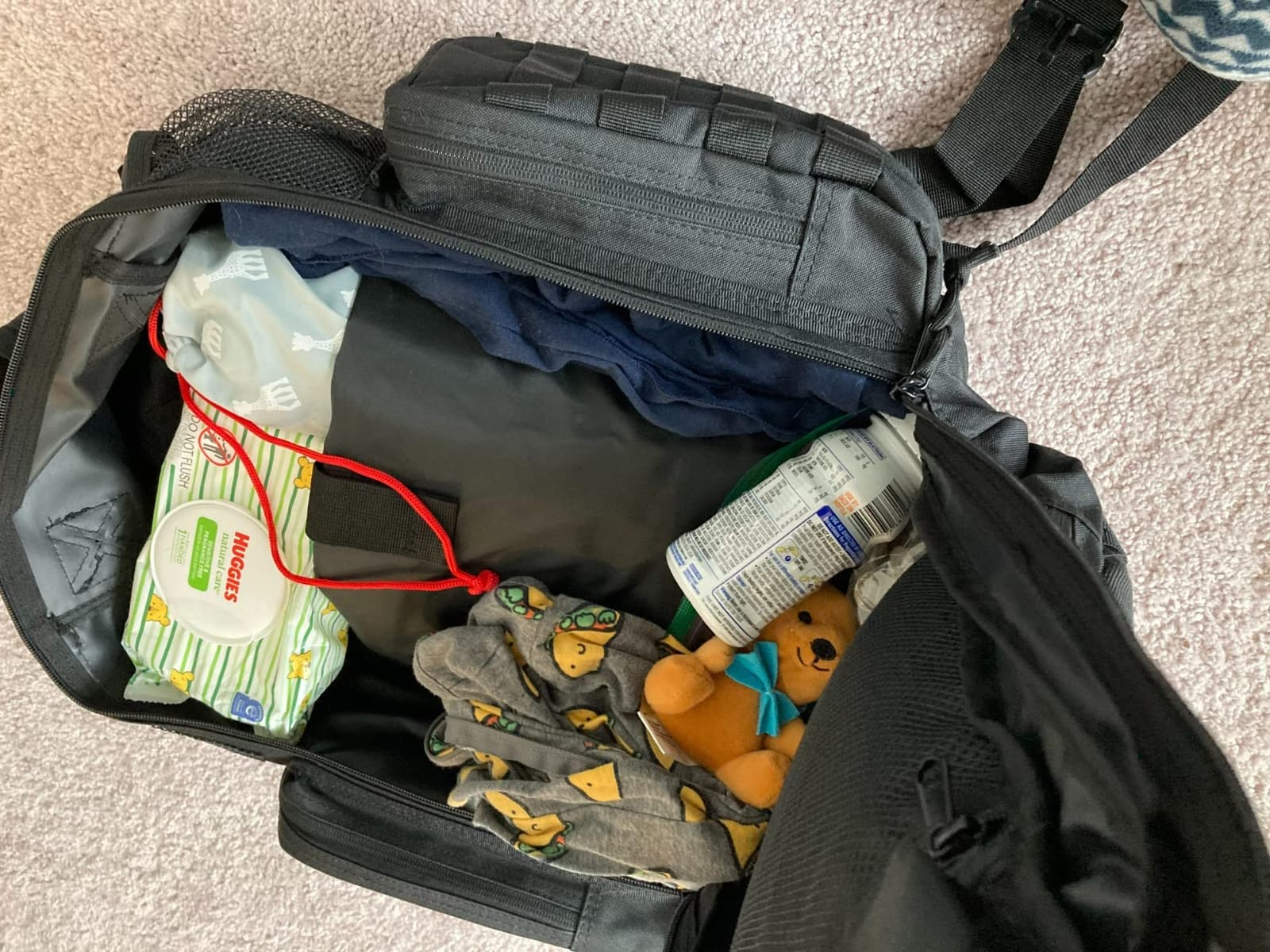 HighSpeedDaddy Diaper Bag Backpack with Diaper Changing Mat - Waterproof Military-Grade Baby Travel Bag - Spacious Design for Moms and Dads on the Go with Toddlers Baby Bag - Coyote Brown customer photo 1