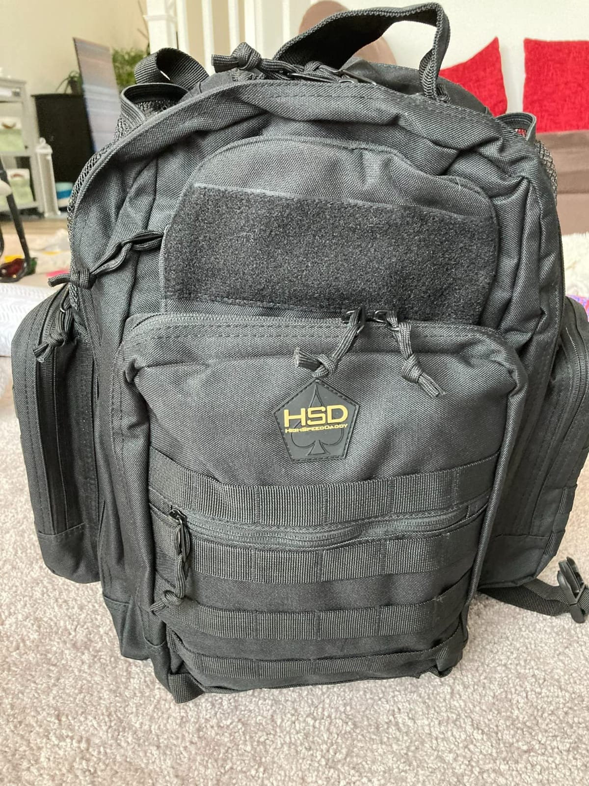 HighSpeedDaddy Diaper Bag Backpack with Diaper Changing Mat - Waterproof Military-Grade Baby Travel Bag - Spacious Design for Moms and Dads on the Go with Toddlers Baby Bag - Coyote Brown customer photo 2