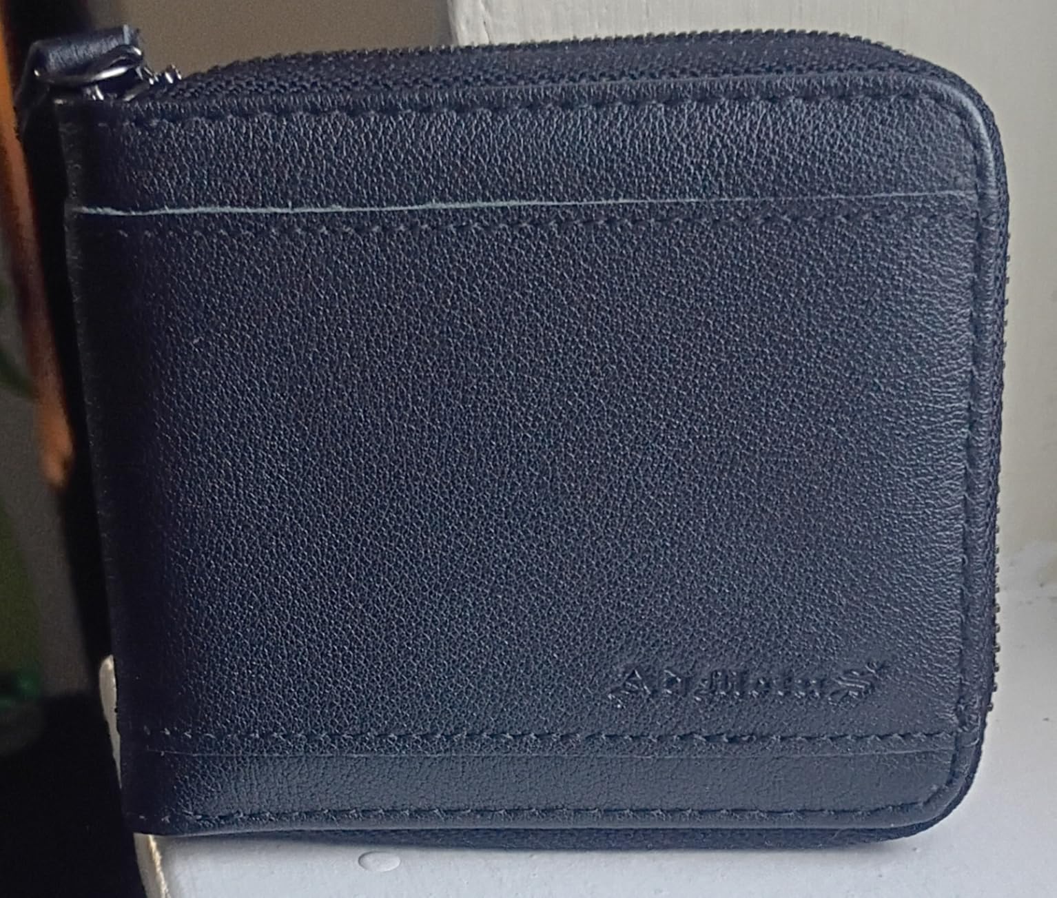 Admetus Mens RFID Blocking Wallets Zipper Leather Wallet for Men Bifold RFID Card Holder customer photo 1