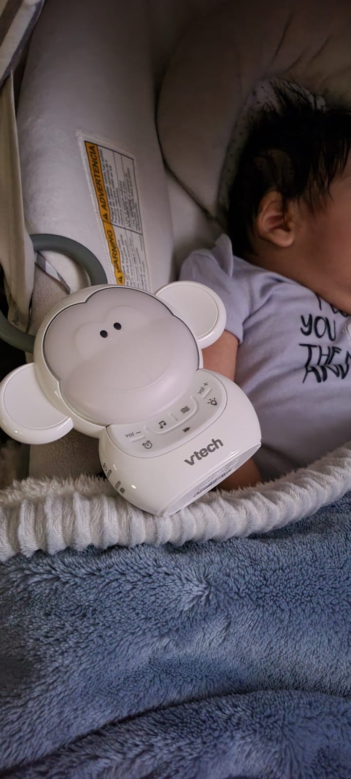 VTech Communications BC8211 Myla The Monkey Baby Sleep Soother with a White Noise Sound Machine Featuring 5 Soft Ambient Sounds, 5 Calming Melodies & Soft-Glow Night Light, 1 Count (Pack of 1) customer photo 1