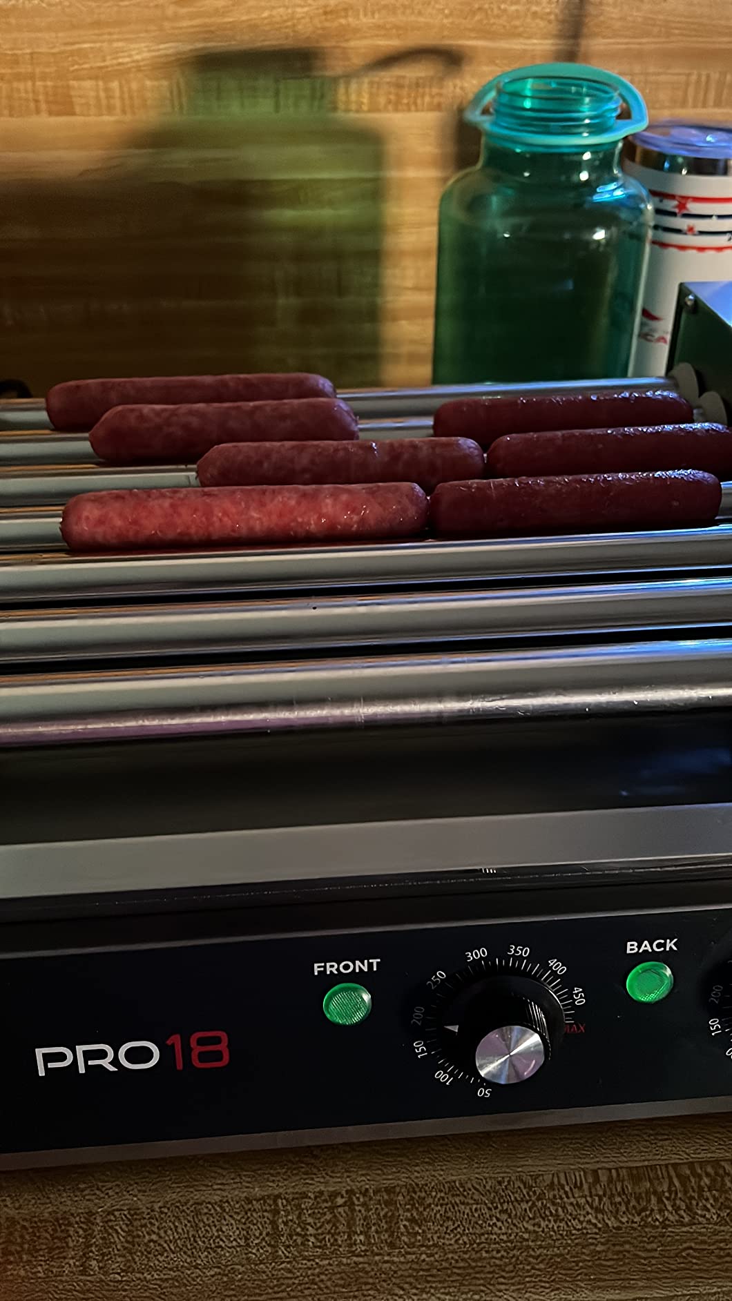 Olde Midway Electric 30 Hot Dog 11 Roller Grill Cooker Machine with Cover 1400-Watt - Commercial Grade customer photo 1