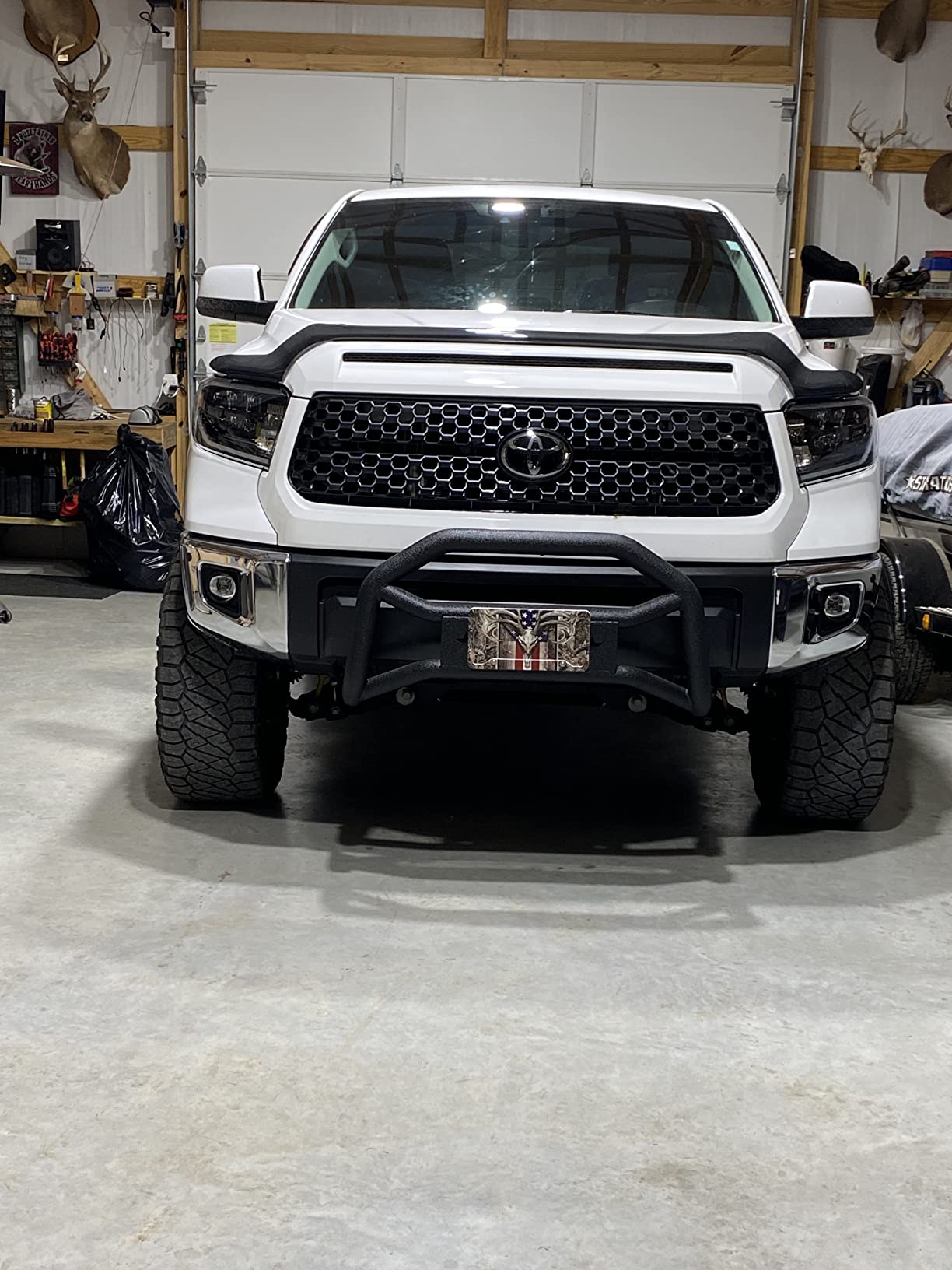 Tyger Auto TG-GD6T60038 Front Bumper Guard Compatible with 2007-2021 Tundra | Textured Black | Light Mount | Bull Bar customer photo 1