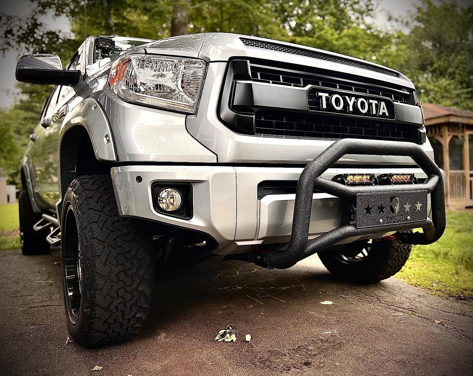 Tyger Auto TG-GD6T60038 Front Bumper Guard Compatible with 2007-2021 Tundra | Textured Black | Light Mount | Bull Bar customer photo 2
