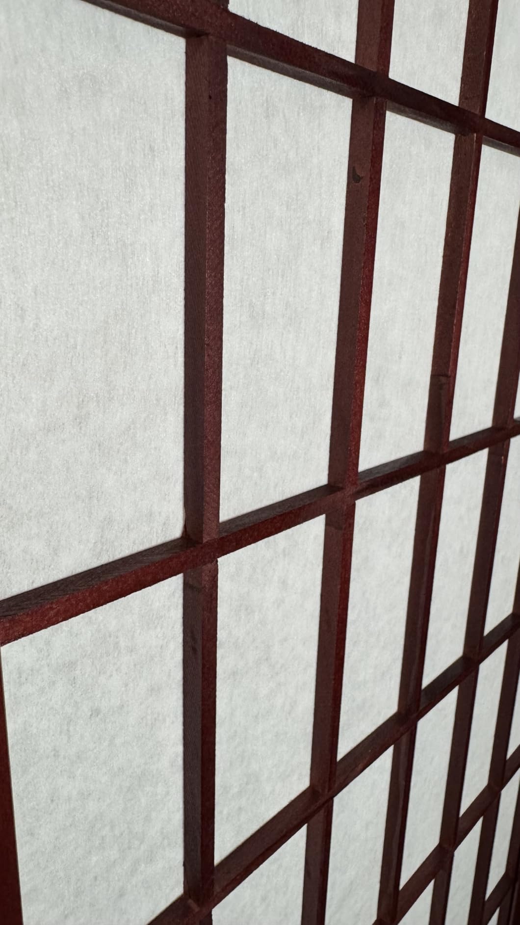 Roundhill Furniture Oriental Shoji 4 Panel Screen Room Divider, Natual customer photo 2