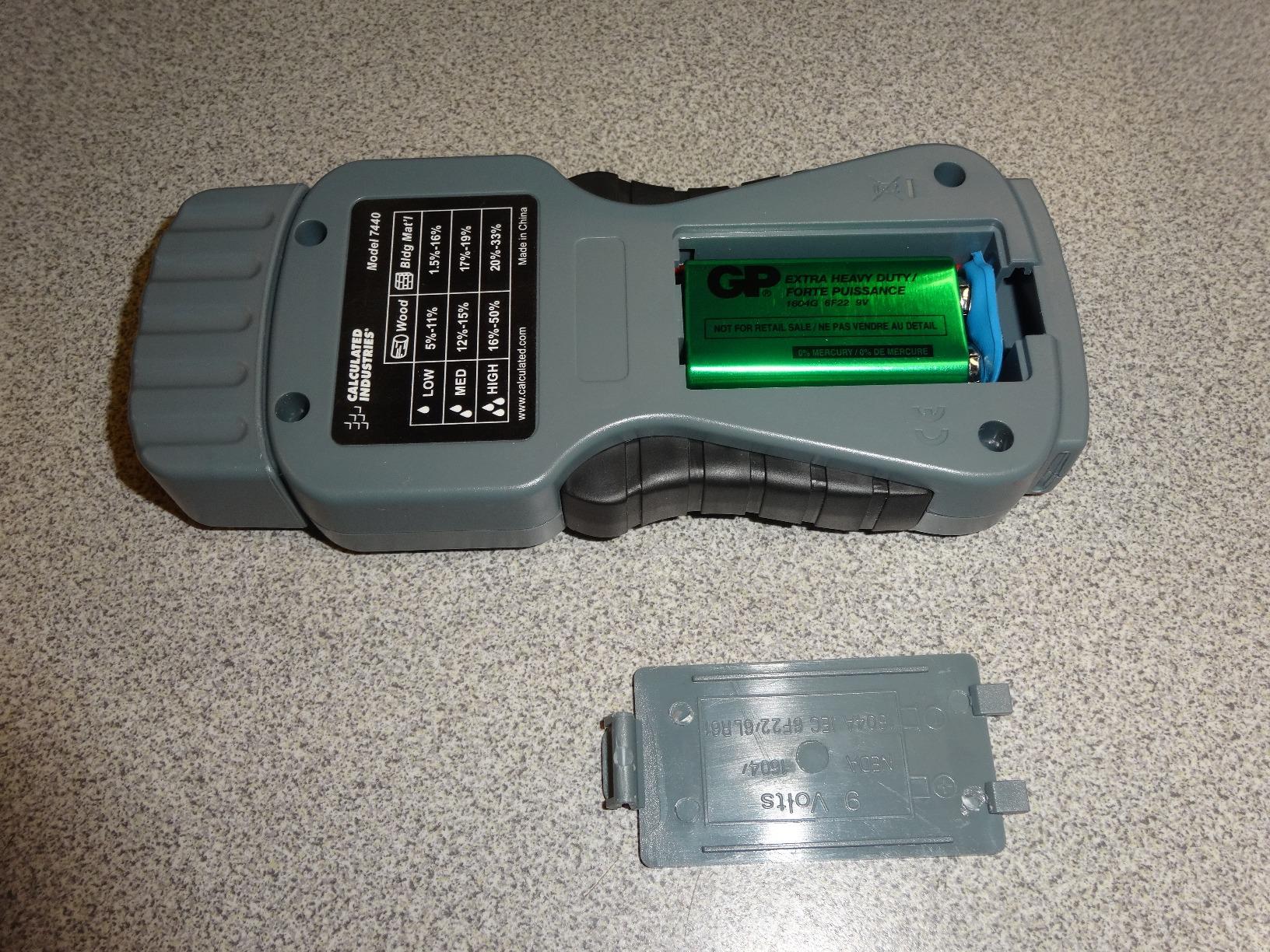 Calculated Industries 7440 AccuMASTER XT Digital Moisture Meter | Handheld |Pin Type | Backlit LCD Display | Detects Leaks, Damp and Moisture in Wood, Walls, Ceilings, Carpet and Firewood customer photo 2