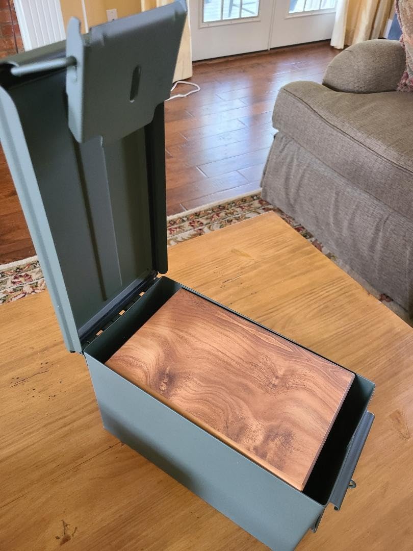 Lockable Metal Ammo Storage Box - Military & Army Steel Ammo Can for Ammunition Storage - Waterproof Ammo Crate Utility Box customer photo 2