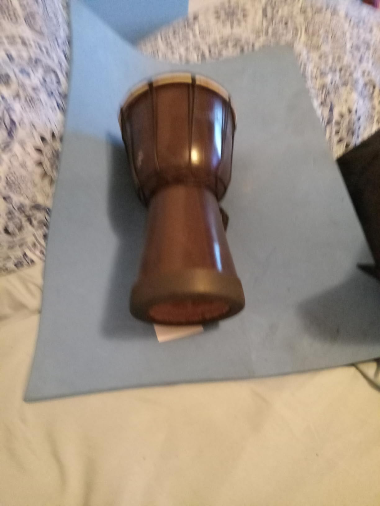 Authentic Mini Djembe Drum 4x8 - Handmade African Hand Drum with Genuine Goat Skin, Portable Rhythm Drum for Drum Circles, Music Therapy, Classroom, Travel & Gifts customer photo 2