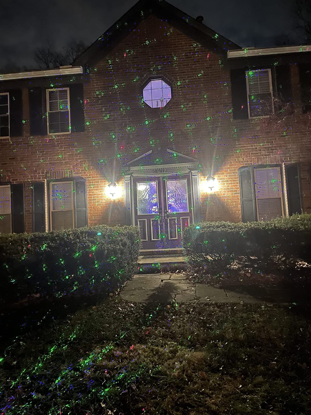 LedMall Motion 8 Patterns in 1 Red, Green, and Blue Outdoor Christmas Laser Lights Projector with remote control and Security Lock customer photo 1