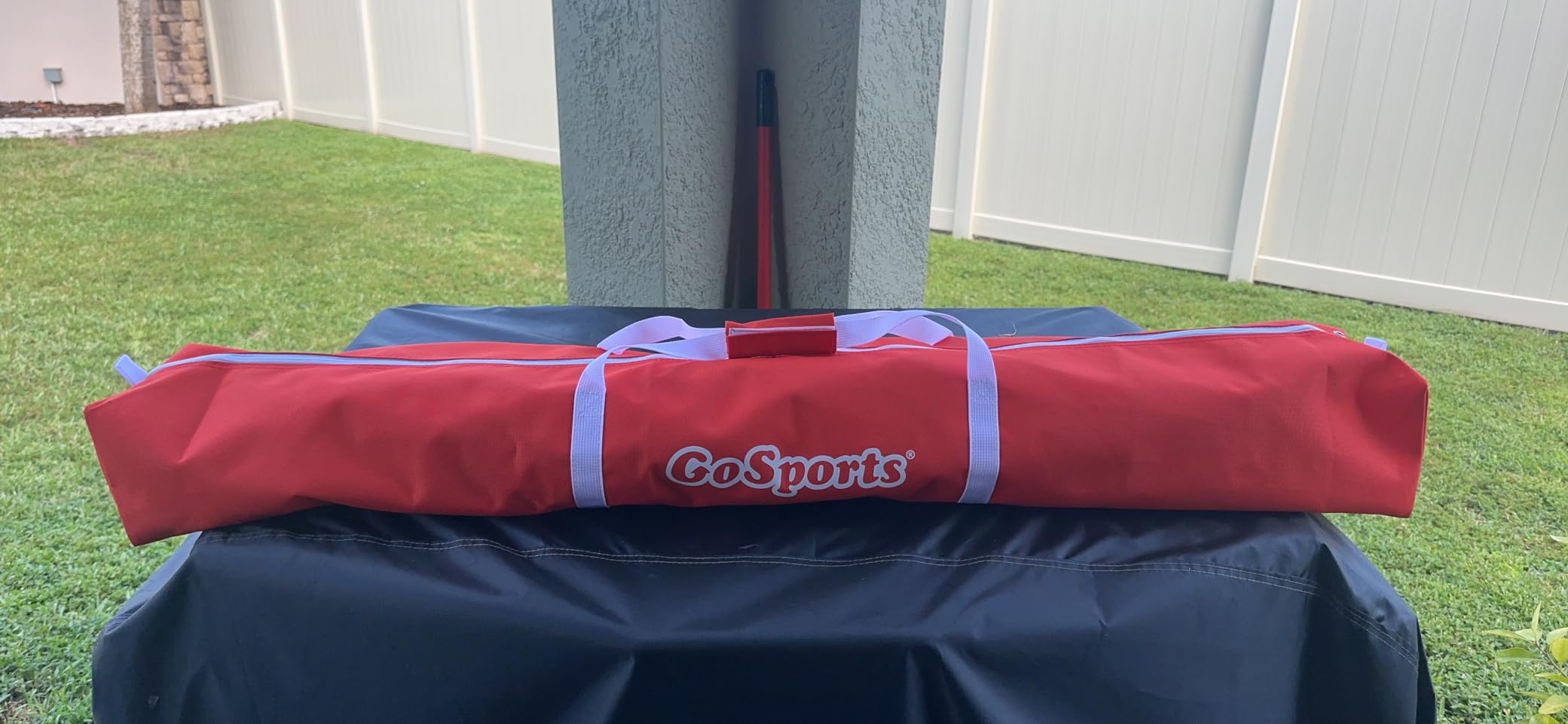 GoSports 7 ft x 7 ft Baseball & Softball Nets - Red, Black, Drip or PRO - Practice Hitting & Pitching Net with Bow Type Frame, Carry Bag and Strike Zone, Great for All Skill Levels customer photo 2