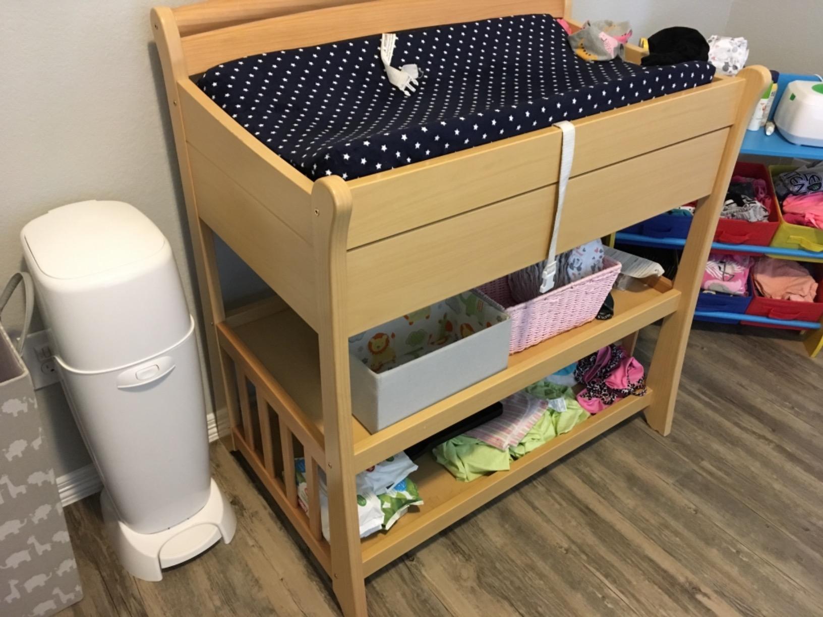 Diaper Genie Complete Diaper Pail (White) - Includes 1 Refill (Holds 270 Newborn Diapers) & 1 Carbon Filter customer photo 1