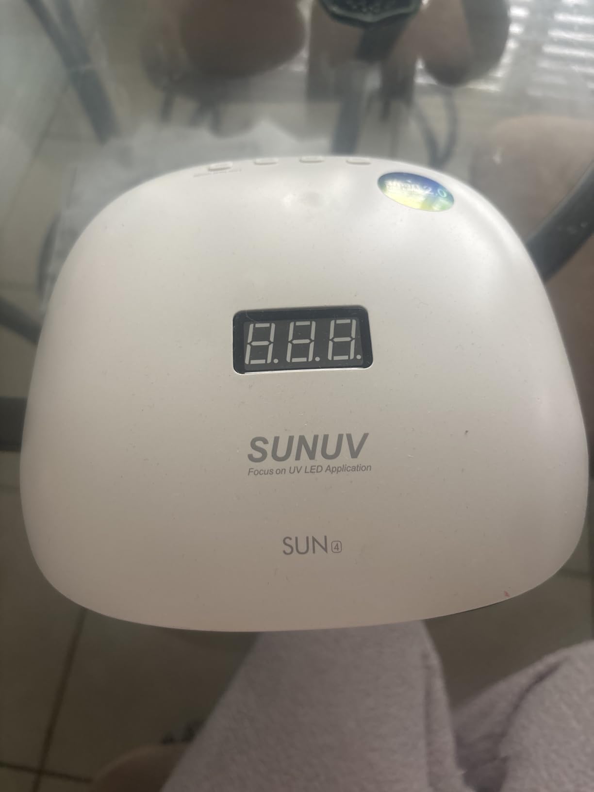 SUNUV UV LED Nail Lamp, UV Light for Nails, LCD Display, 36 LEDs SUN4 Black | 4 Timer Settings (10s/30s/60s/99s), Fast Curing Lamp, Auto Sensor, Compatible with All Gel Polish, Home & Salon Use customer photo 2