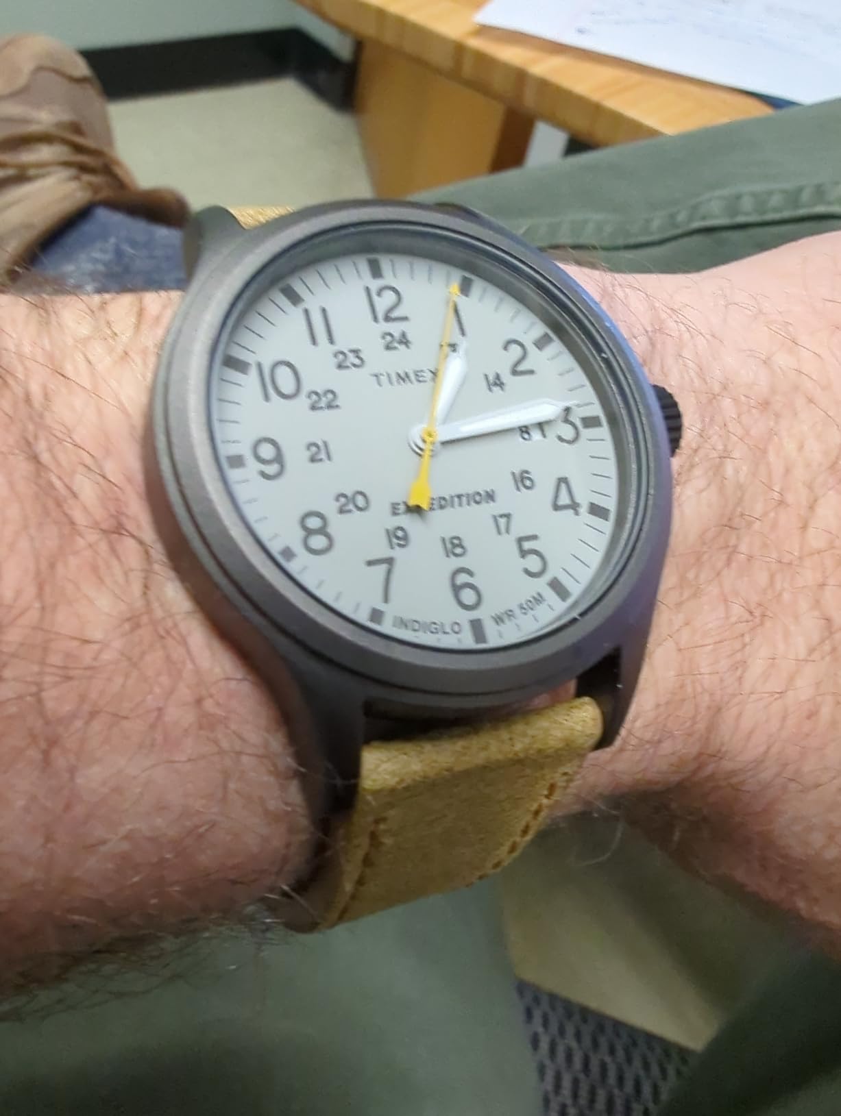 Timex Expedition Scout 40mm Men's Analog Watch | Luminous Hands | Durable Comfortable Adjustable Strap | 24 Hour Time | Rugged Outdoor Watch | 50M Water Resistance customer photo 1