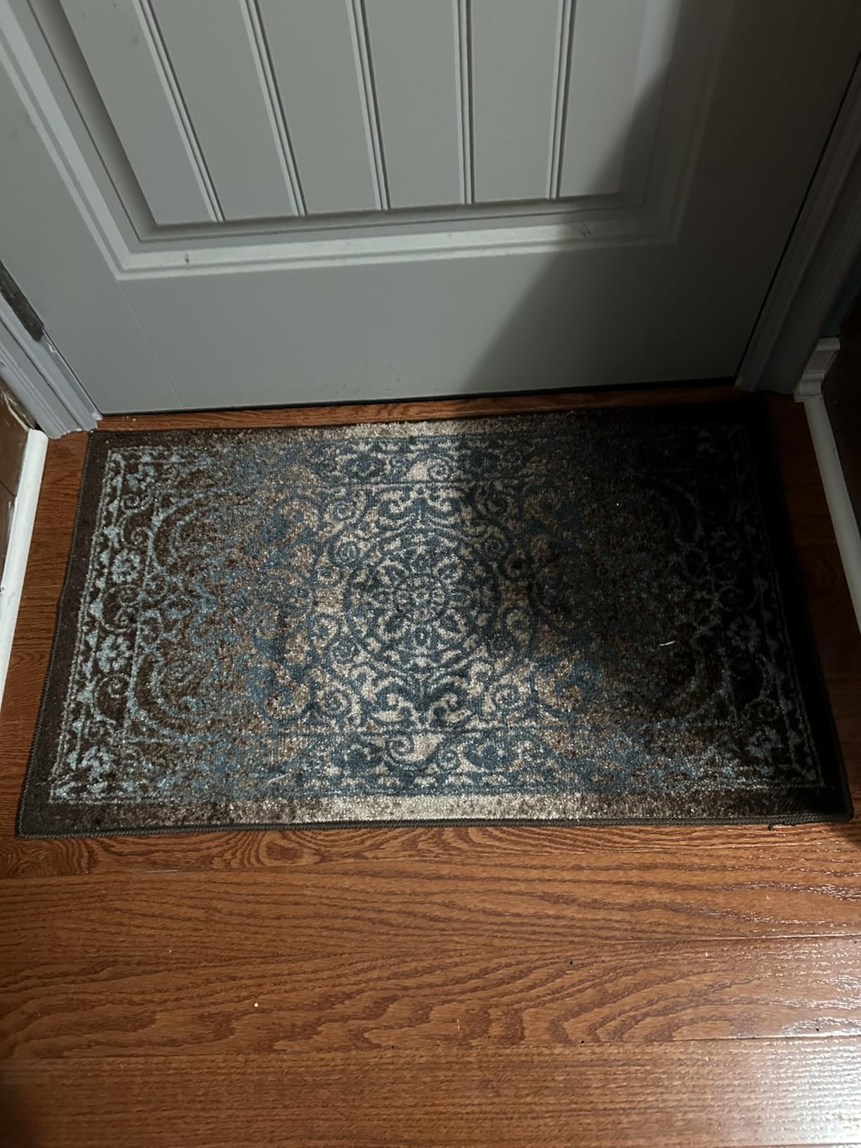 Maples Rugs Pelham Vintage Medallion Runner Rug - Made in USA, Washable, Non-Slip, 2' x 6', Blue/Grey customer photo 1