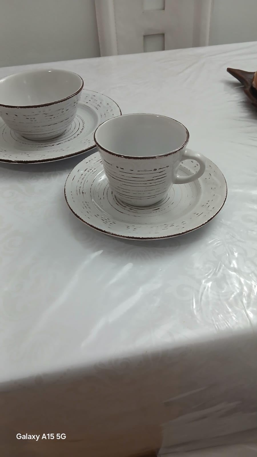 Pfaltzgraff Trellis White 16-Piece Stoneware Dinnerware Set, Service for 4, Distressed White Finish, Microwave & Dishwasher Safe Plates and Bowls customer photo 2