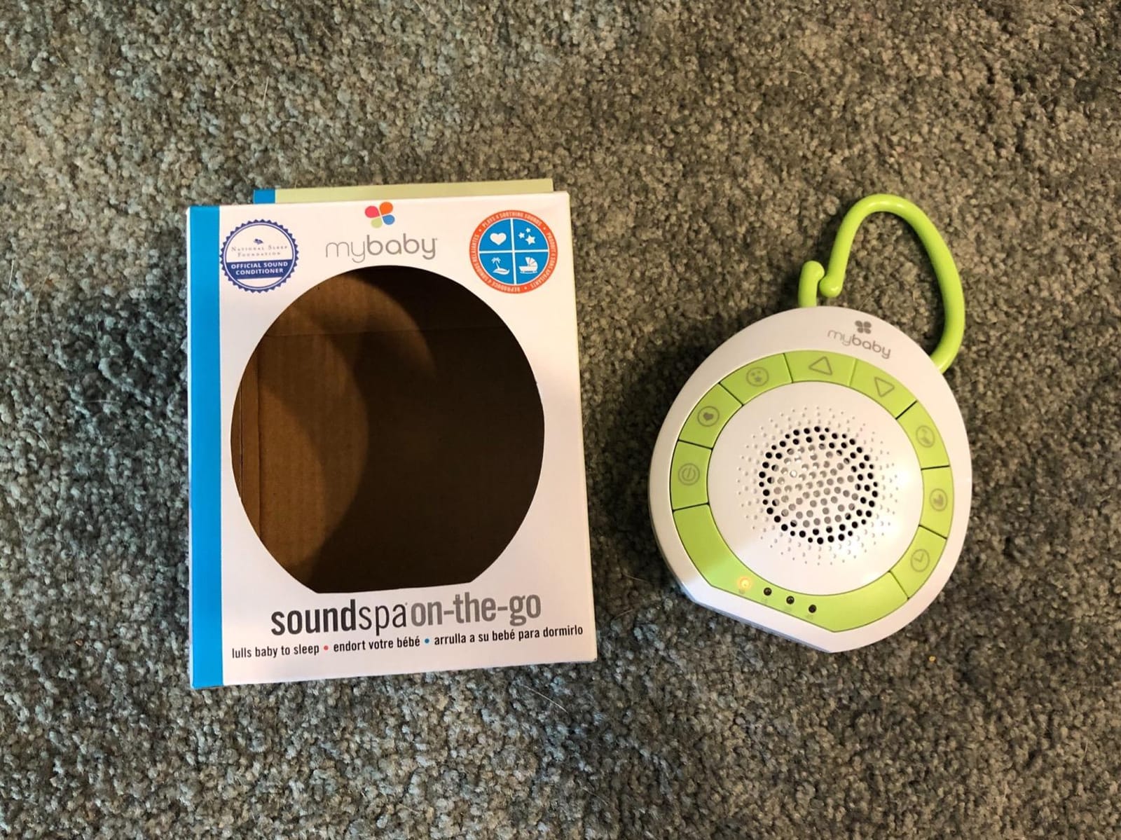 MyBaby Sound Machine, White Noise for Baby, Travel, Nursery and On The Go | 4 Soothing Sounds, Integrated Clip, Small and Lightweight, Great for Registry Gift customer photo 2
