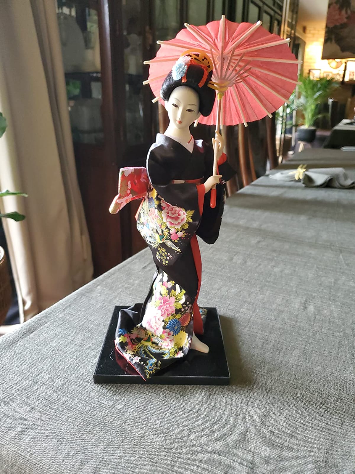 Earlyred 12 Inch Japanese Geisha Kimono Doll 30cm Asian Kimono Doll Collectible Figurine Decoration Gift Red customer photo 1