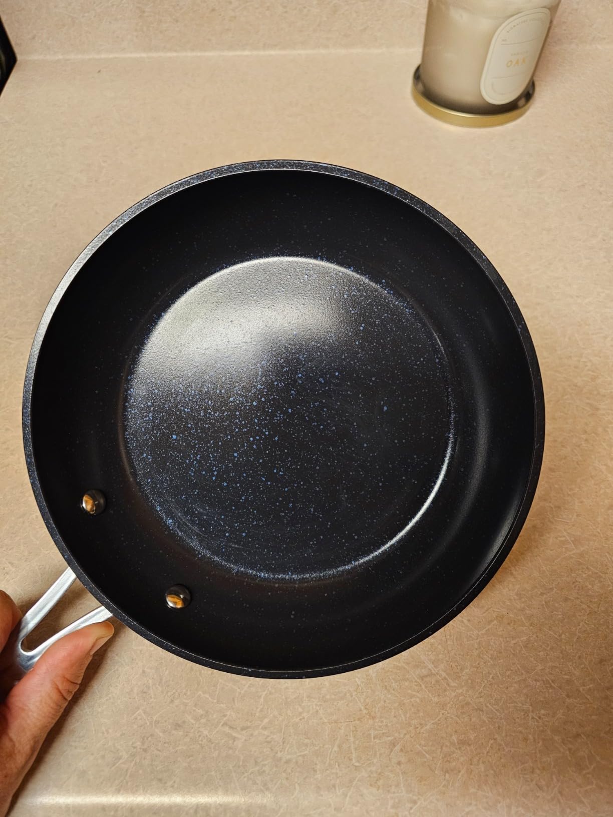 Nuwave Healthy Duralon Blue Ceramic Nonstick Cookware Set, PFAS Free | Scratch-Resistant, Dishwasher & Oven Safe, Induction Ready & Evenly Heats, Tempered Glass Lids & Stay-Cool Handles customer photo 2