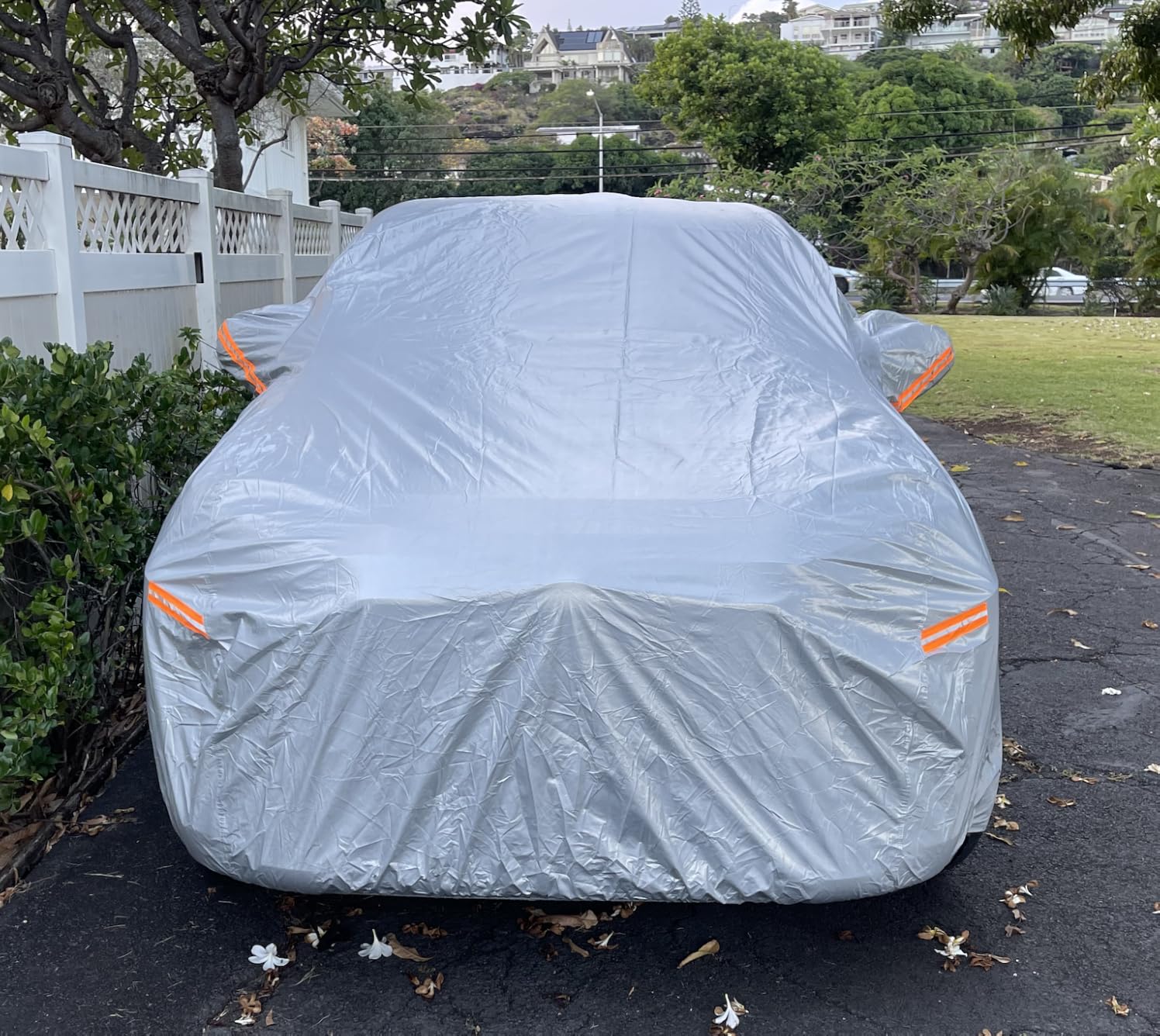 Kayme Sedan Car Cover Waterproof All Weather Heavy Duty, Size A3 - Protects Against Sun, Rain, Snow, Dust, Soft Cotton customer photo 1