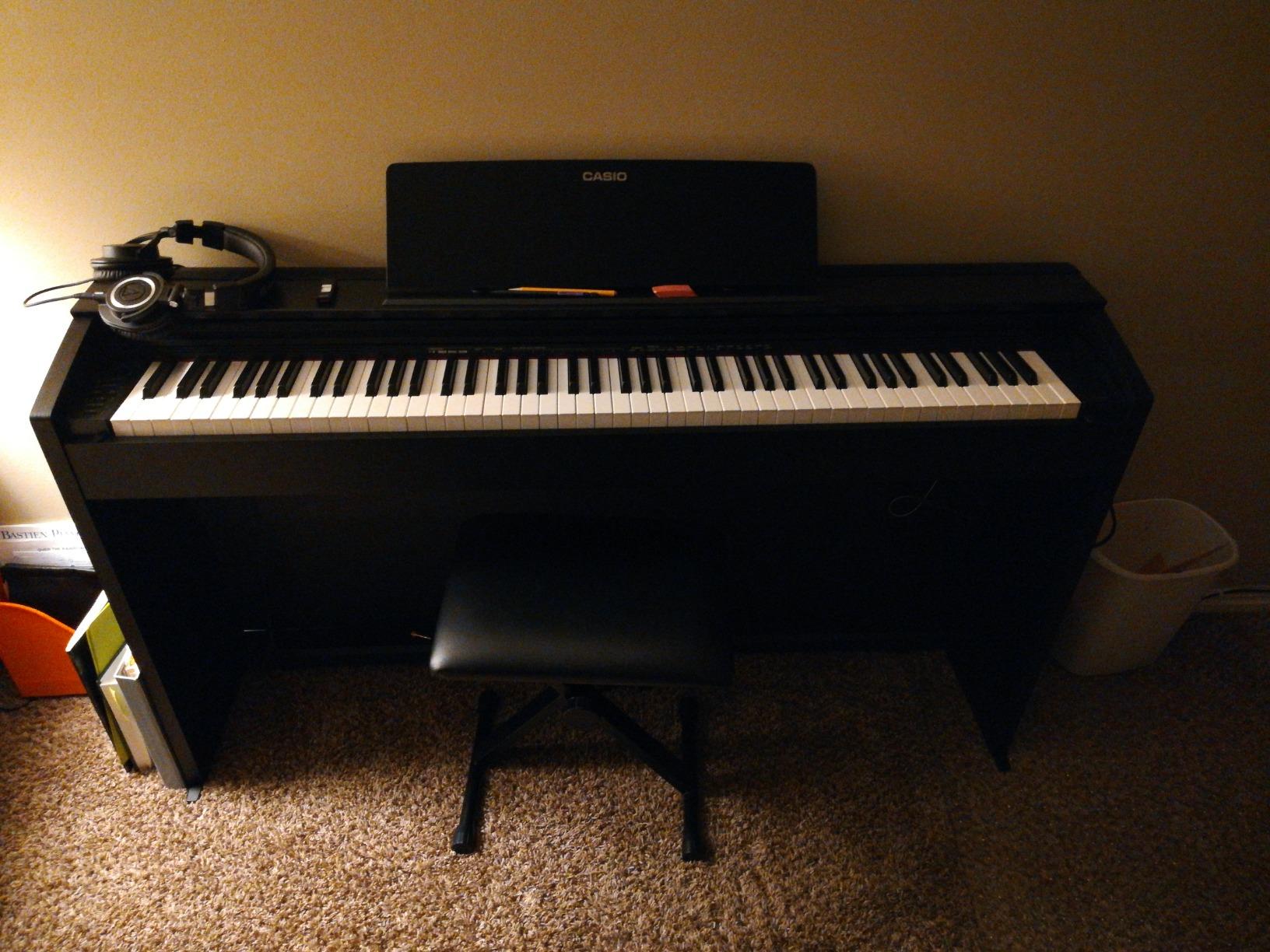 Casio Privia PX-870 88-Key Weighted Console Digital Piano | Tri-Sensor II Scaled Hammer Action Keys | Elegant Design | Powerful 40W 4-Speaker Sound customer photo 1