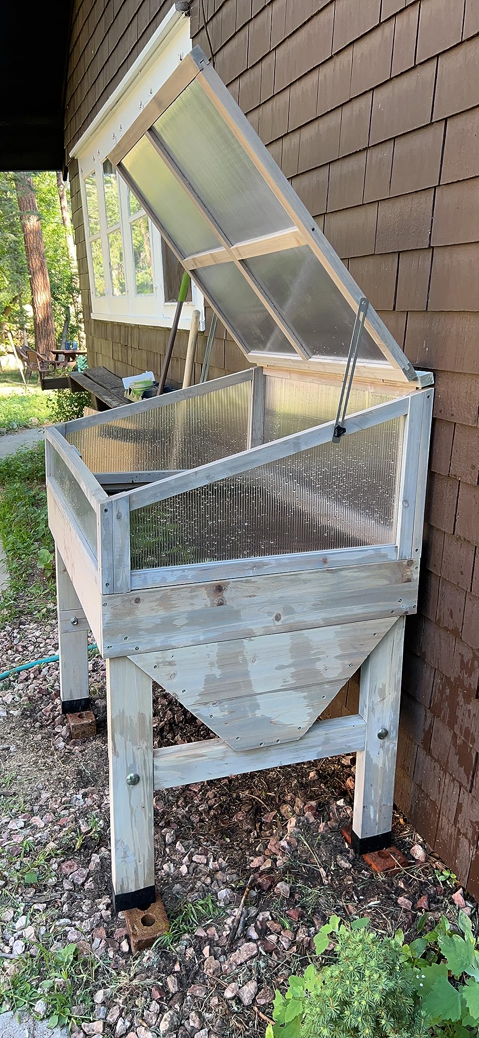 VegTrug Cold Frame for Classic Small 1m Raised Bed, Grey Wash - Durable Wooden Gardening Cover Compatible with Raised Beds for Plant Protection & Extended Growing Season customer photo 2