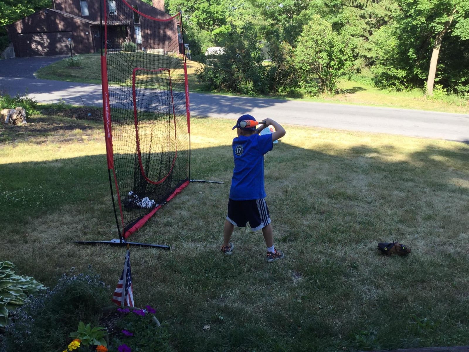 PowerNet Pro One Piece Softball Baseball Net, Portable Baseball Training Equipment, Hitting, Throwing & Pitching Net with Carrying Bag customer photo 1