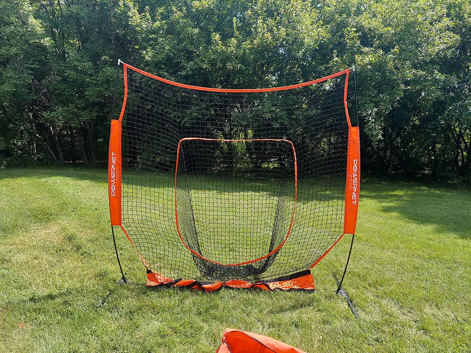 PowerNet Pro One Piece Softball Baseball Net, Portable Baseball Training Equipment, Hitting, Throwing & Pitching Net with Carrying Bag customer photo 2