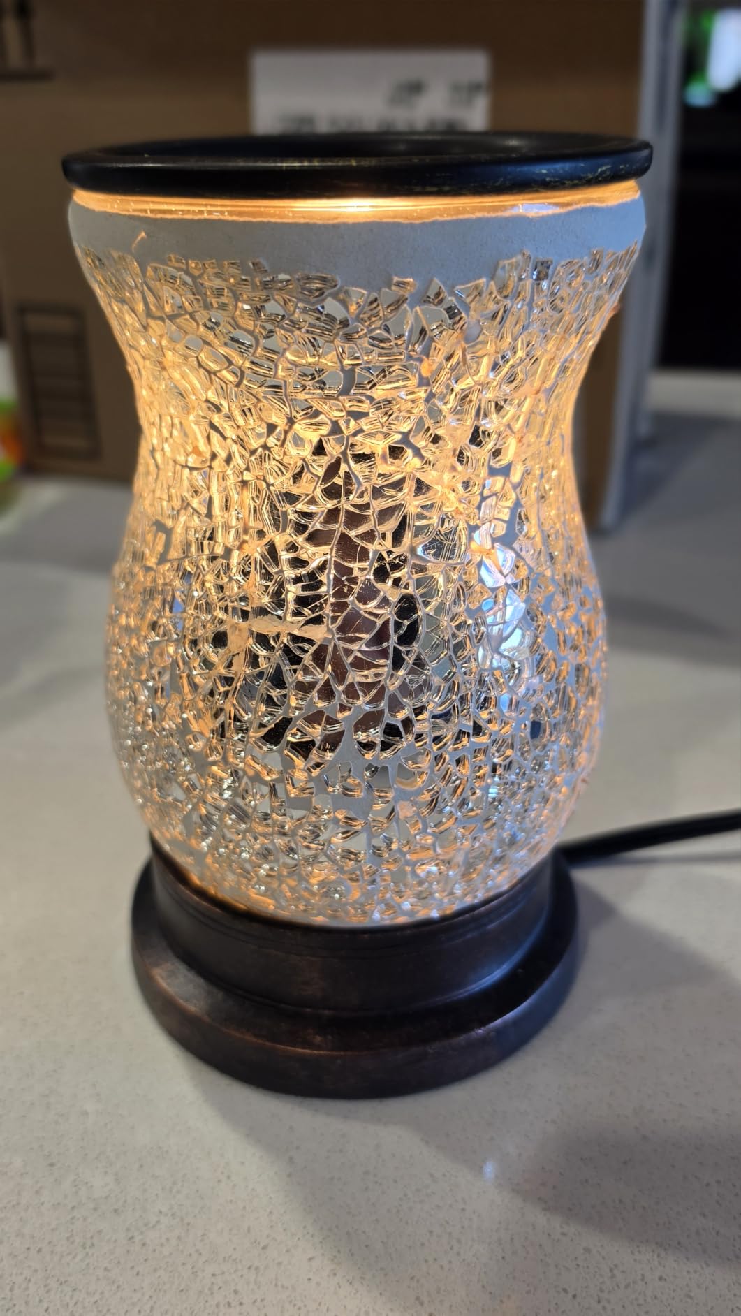 Candle Warmers ETC. Illumination Fragrance Warmer - Light-Up Warmer for Warming Scented Candle Wax Melts and Tarts or to Freshen Room, White Harmony customer photo 2