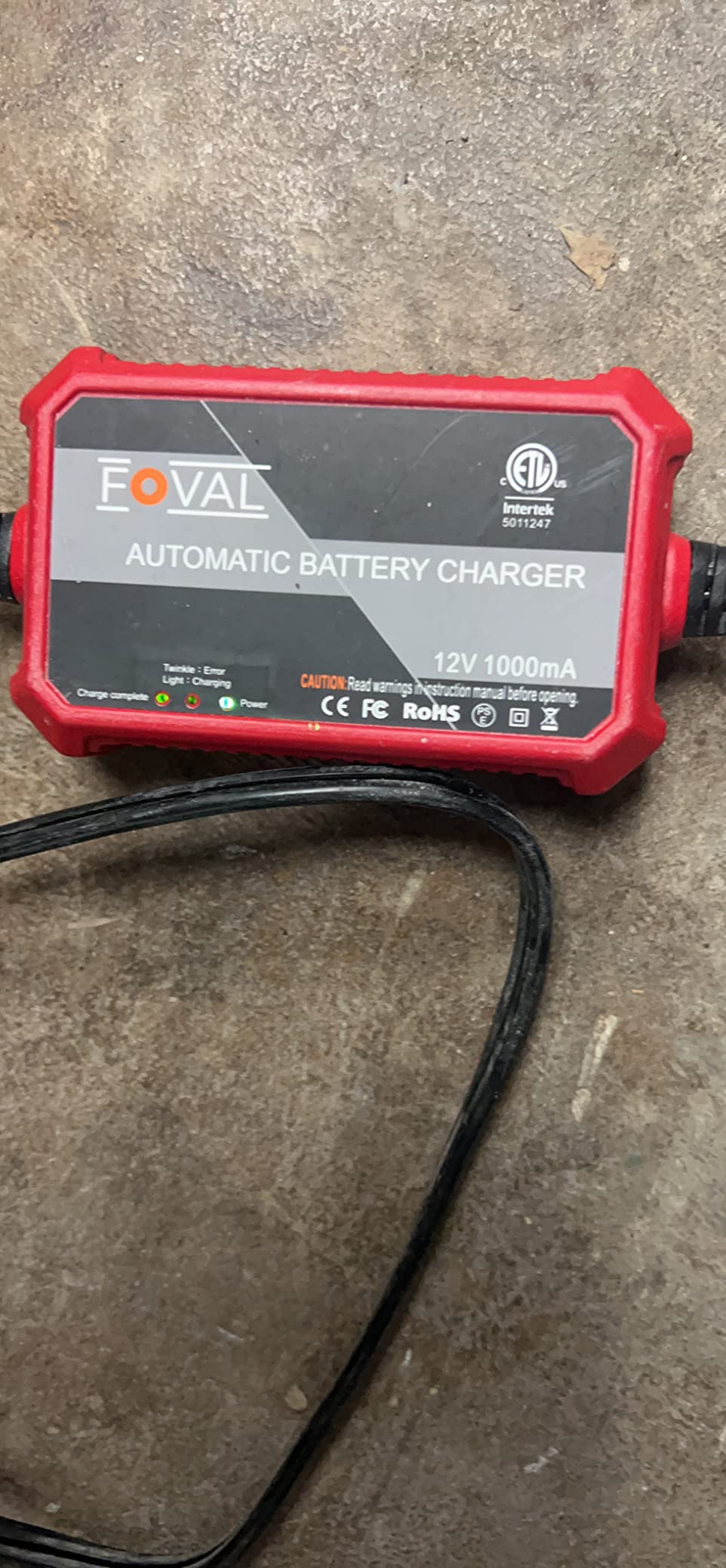 SUAOKI Automatic Trickle Battery Charger 12V 1000mA Smart Battery Charger and Maintainer customer photo 1
