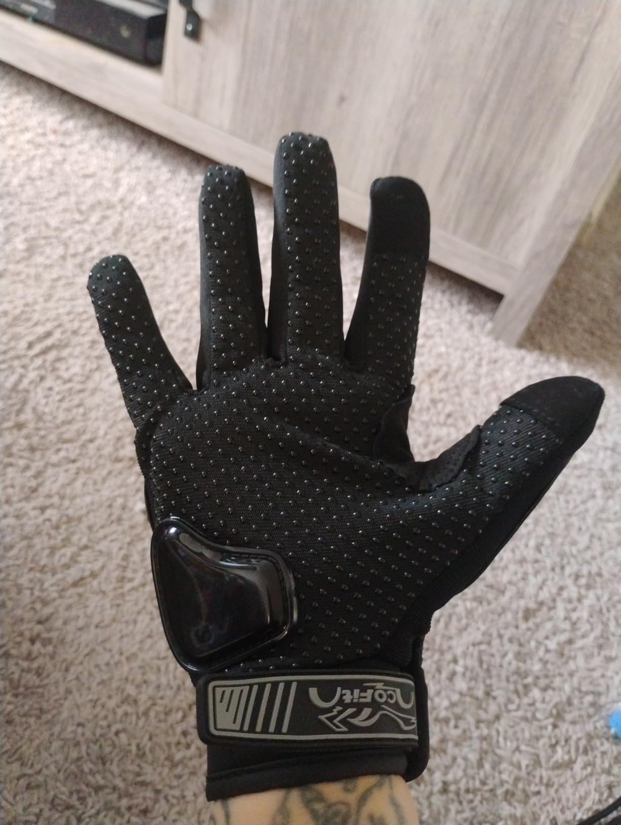 COFIT Motorcycle Gloves Breathable, Touchscreen Motorbike Gloves Anti-Slip with Good Grip Hard Knuckles Protection for Men Women Motocross, BMX ATV MTB Cycling, Road Racing customer photo 2