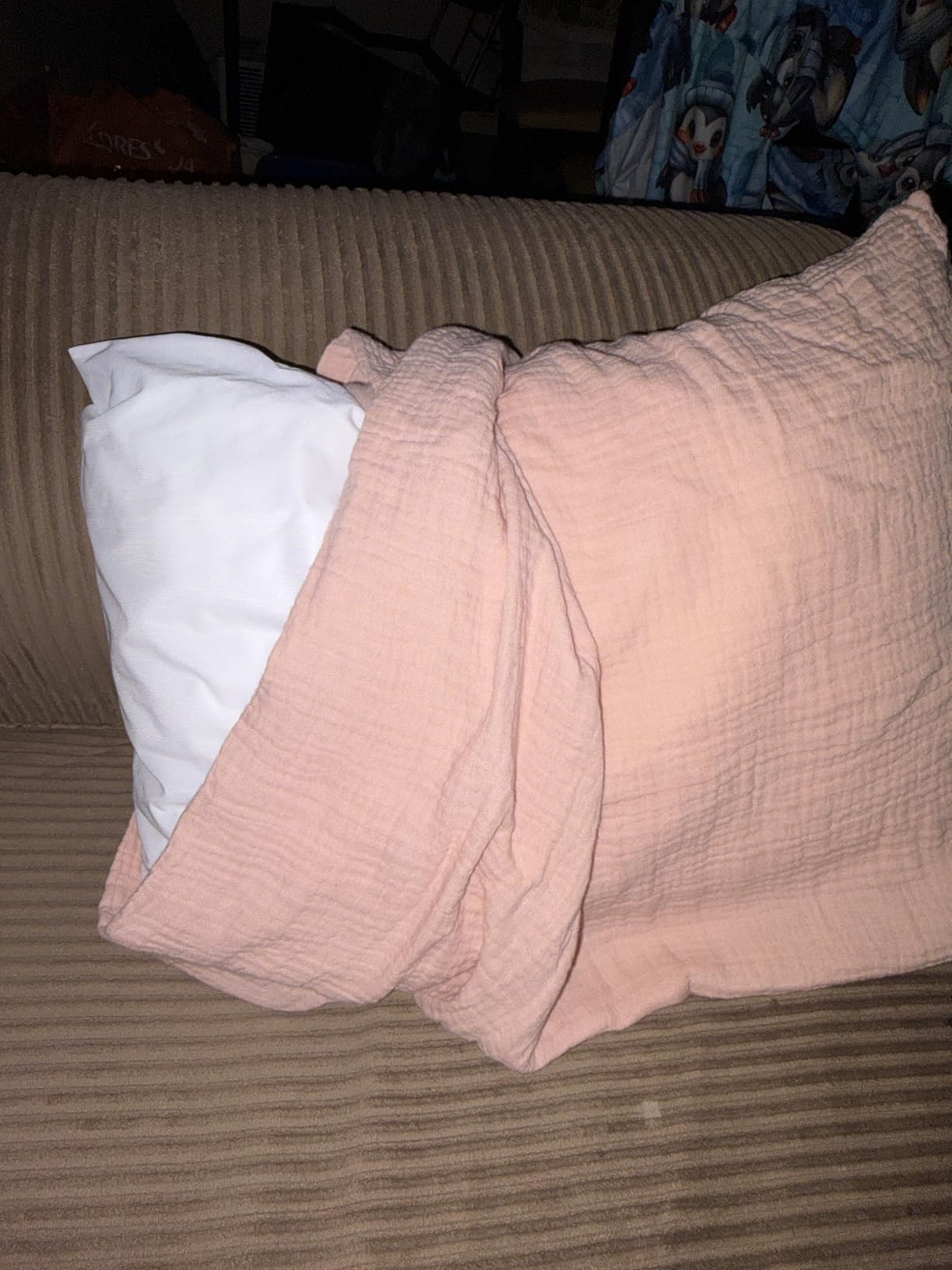 NTBAY Cotton Toddler Pillows, Set of 2, 13 x 18, White customer photo 2