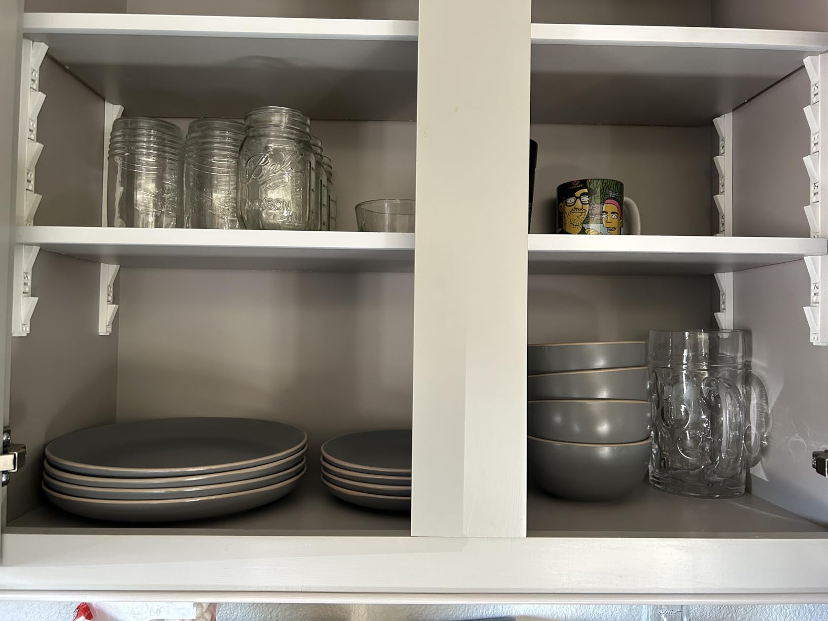 Gibson Home Rockaway 12-Piece Stoneware Dinnerware Set, Matte Finish, Service for 4, Modern Ceramic Plates and Bowls, Microwave & Dishwasher Safe - Soft Gray customer photo 2