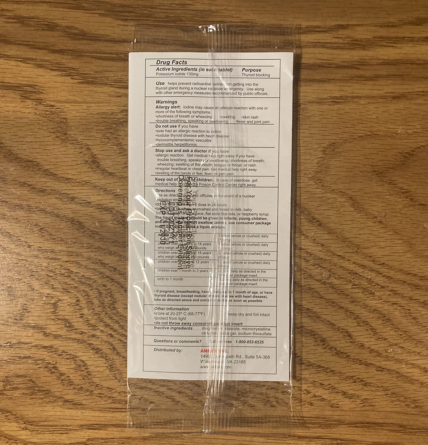 IOSAT Potassium Iodide 14 Tablets customer photo 2