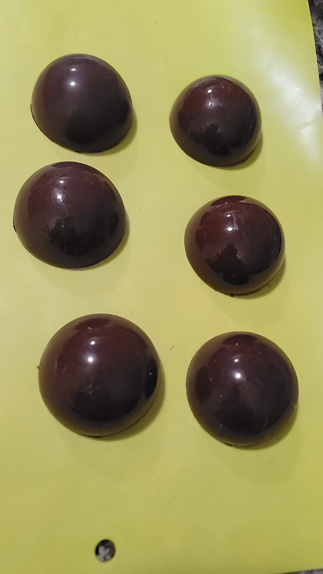 Goldbaking Semi Sphere Chocolate Mould PC Polycarbonate Hemisphere Chocolate Mold (s 1.2inch) customer photo 1