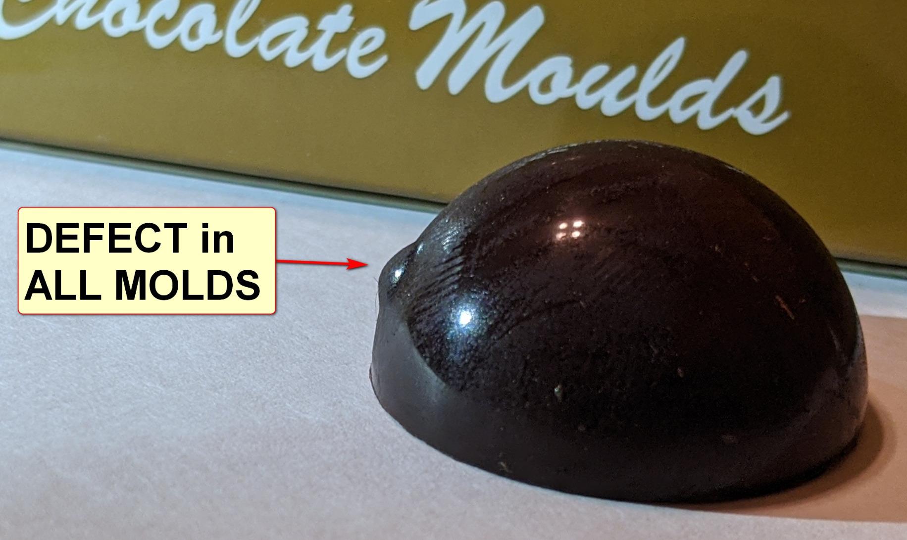 Goldbaking Semi Sphere Chocolate Mould PC Polycarbonate Hemisphere Chocolate Mold (s 1.2inch) customer photo 2