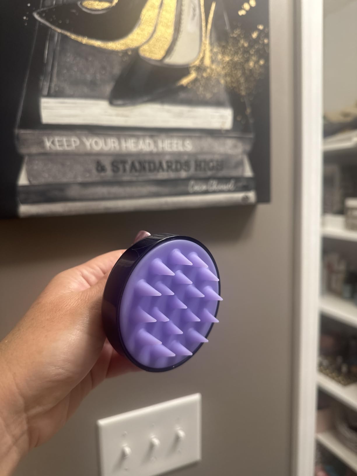 HEETA Scalp Massager Hair Growth Scrubber for Dandruff Removal Hair Care | Silicone Head Massager Relaxing, Shampoo Brush Cleansing Exfoliating for All Hair Type, Easy-Grip, Bath Shower Accessories customer photo 1