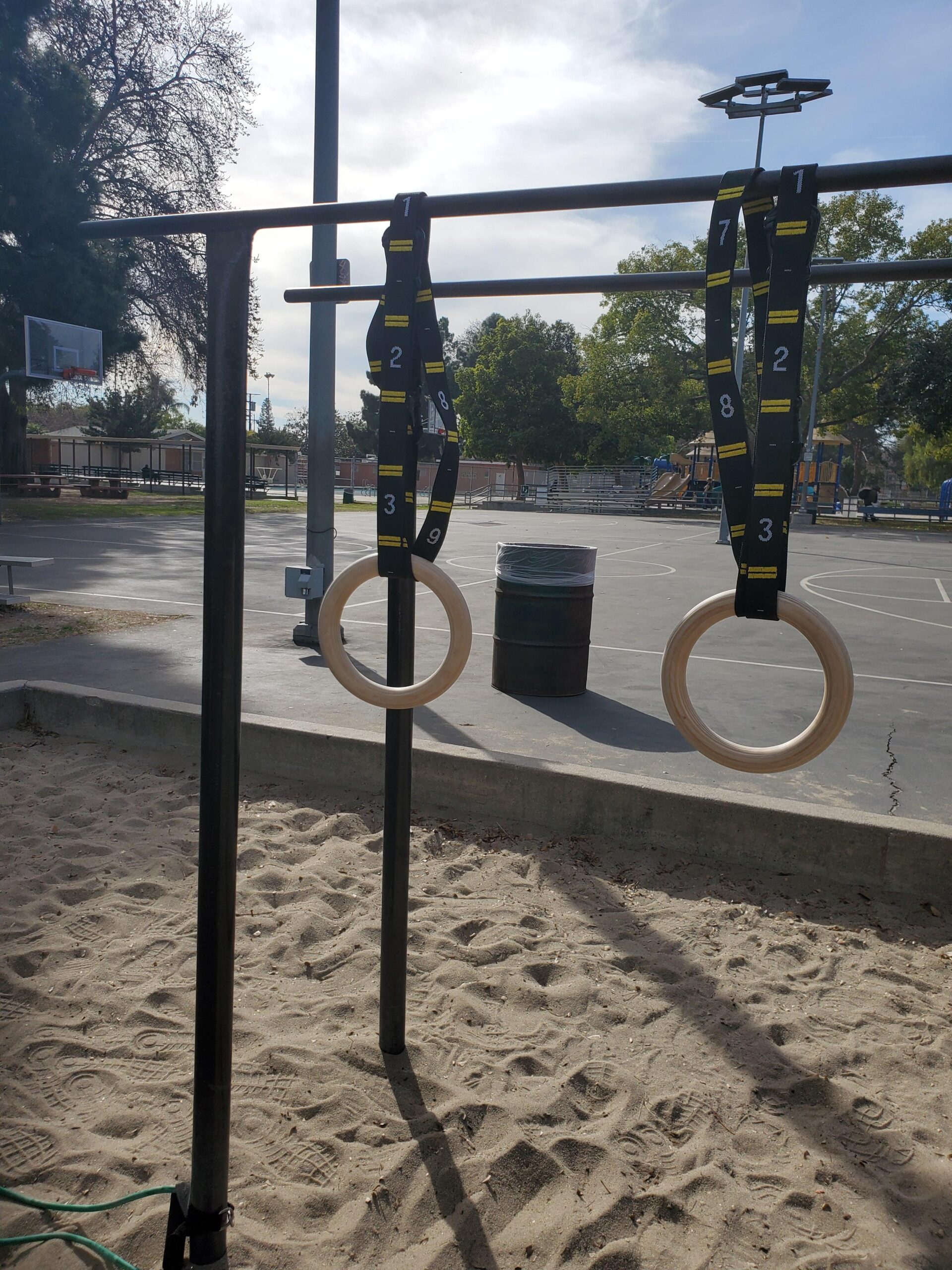 Wood Gymnastics Rings with Quick Adjust Numbered Straps and Exercise Videos Guide - Full Body Workout Rings, Calisthenics, Home Gym customer photo 1