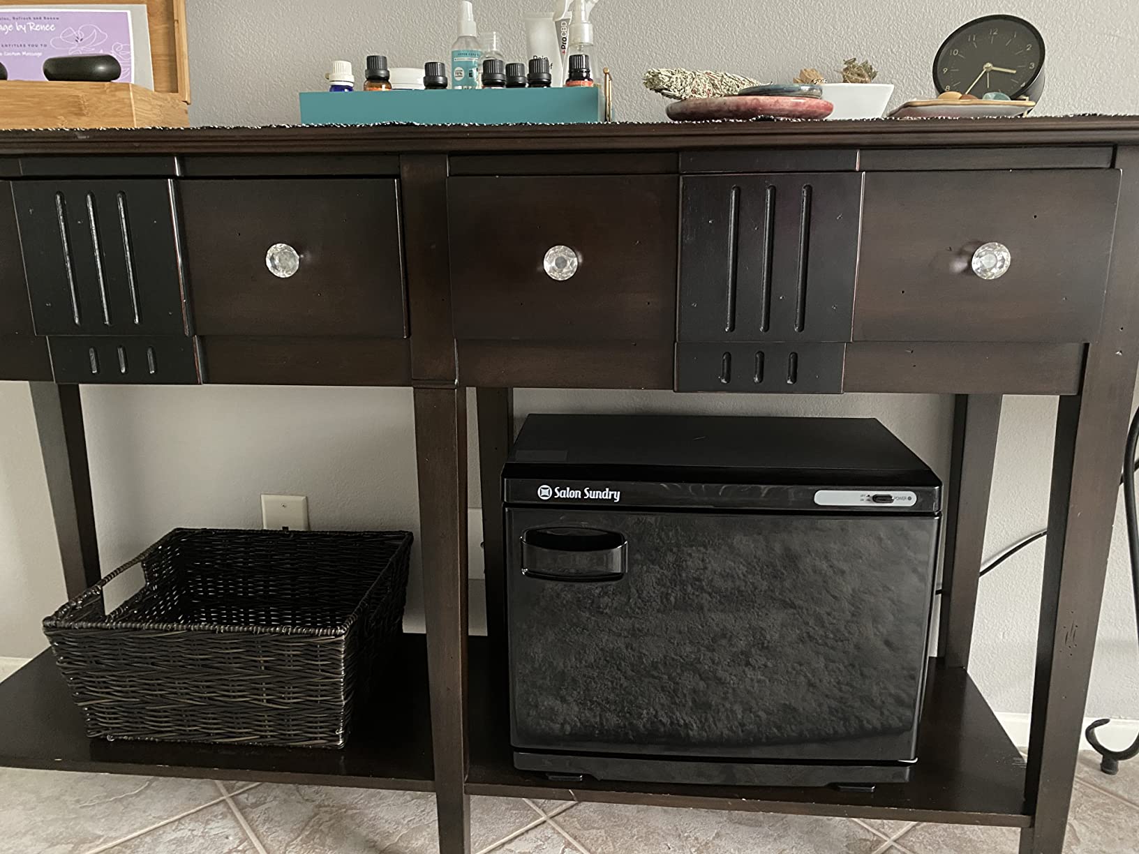 Professional High Capacity Hot Towel Warmer Cabinet - Facial Spa and Salon Equipment - Black customer photo 2