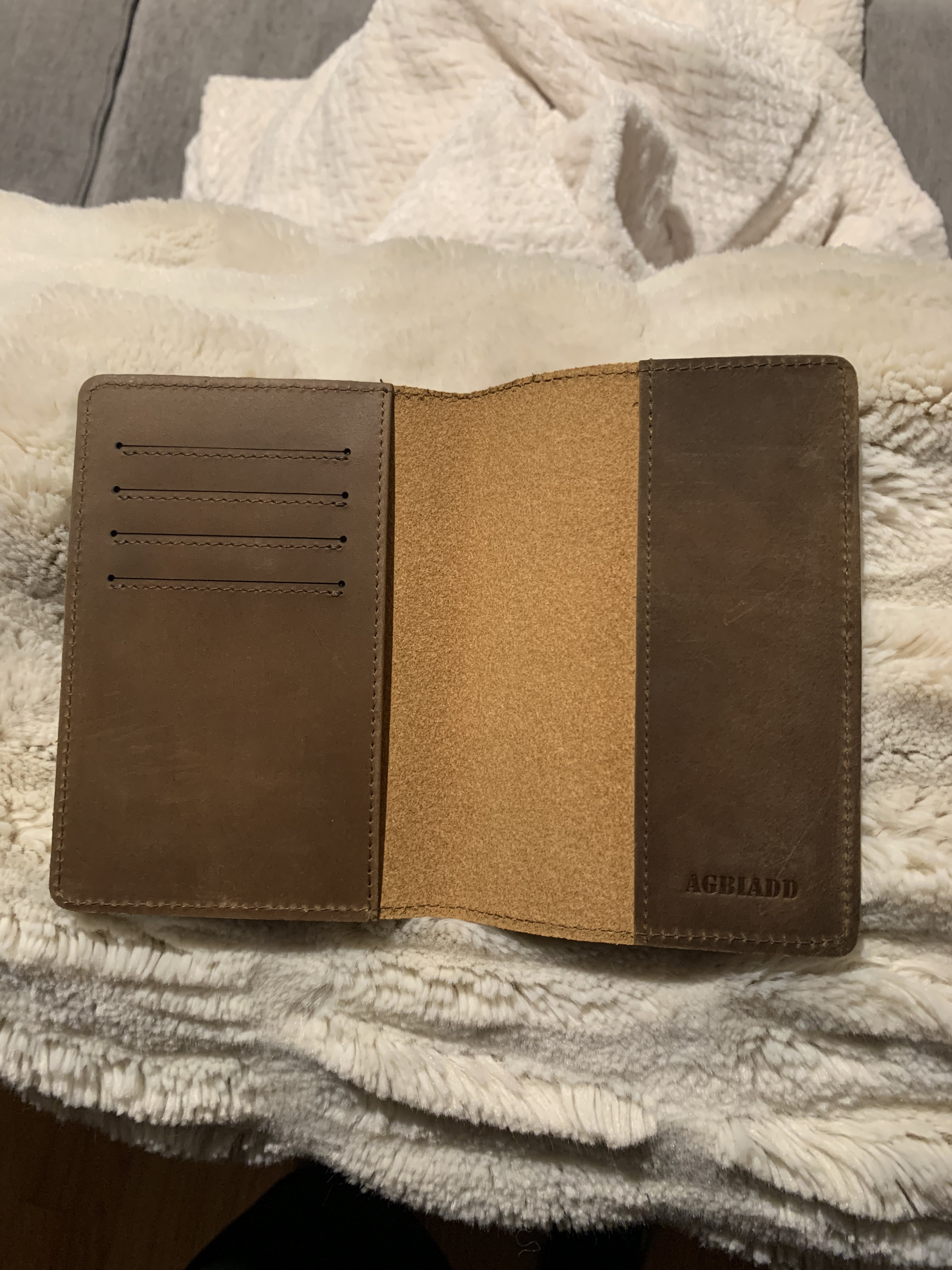 RFID Blocking Passport Holder Travel Wallet - Genuine Crazy Horse Leather for Men customer photo 1