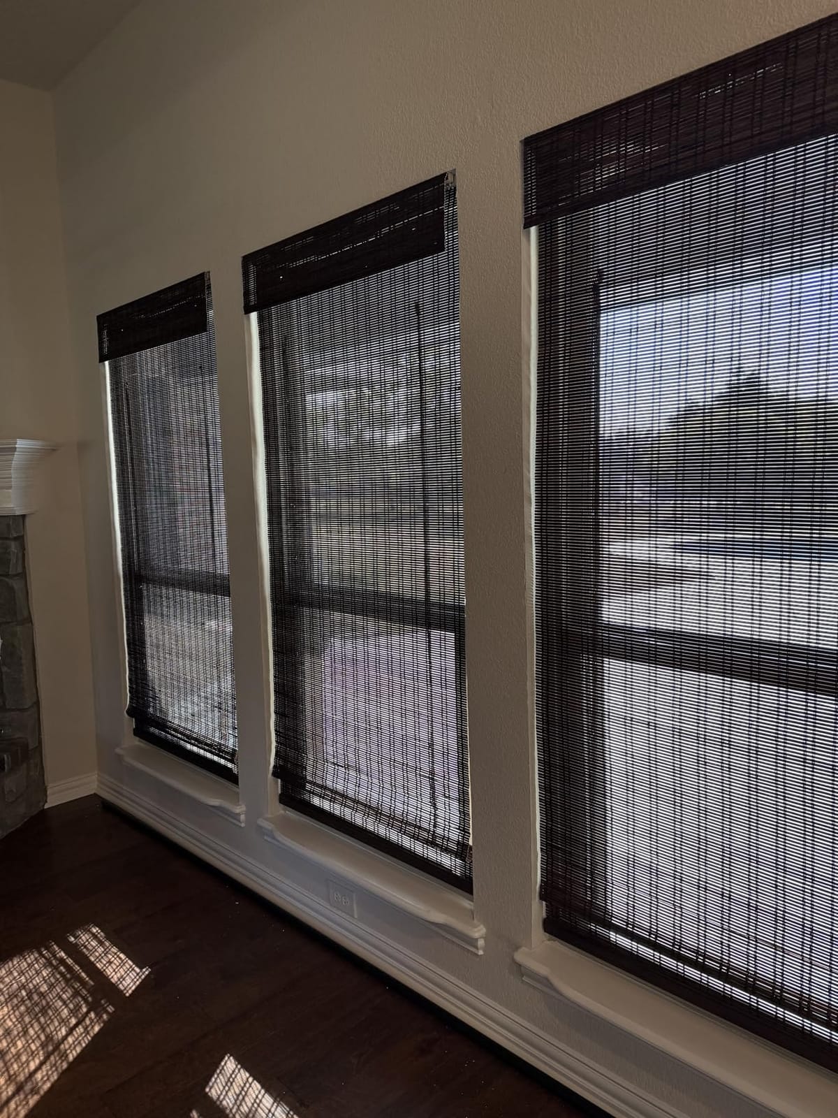 ARLO BLINDS Bamboo Roman Shades w/Valance 34