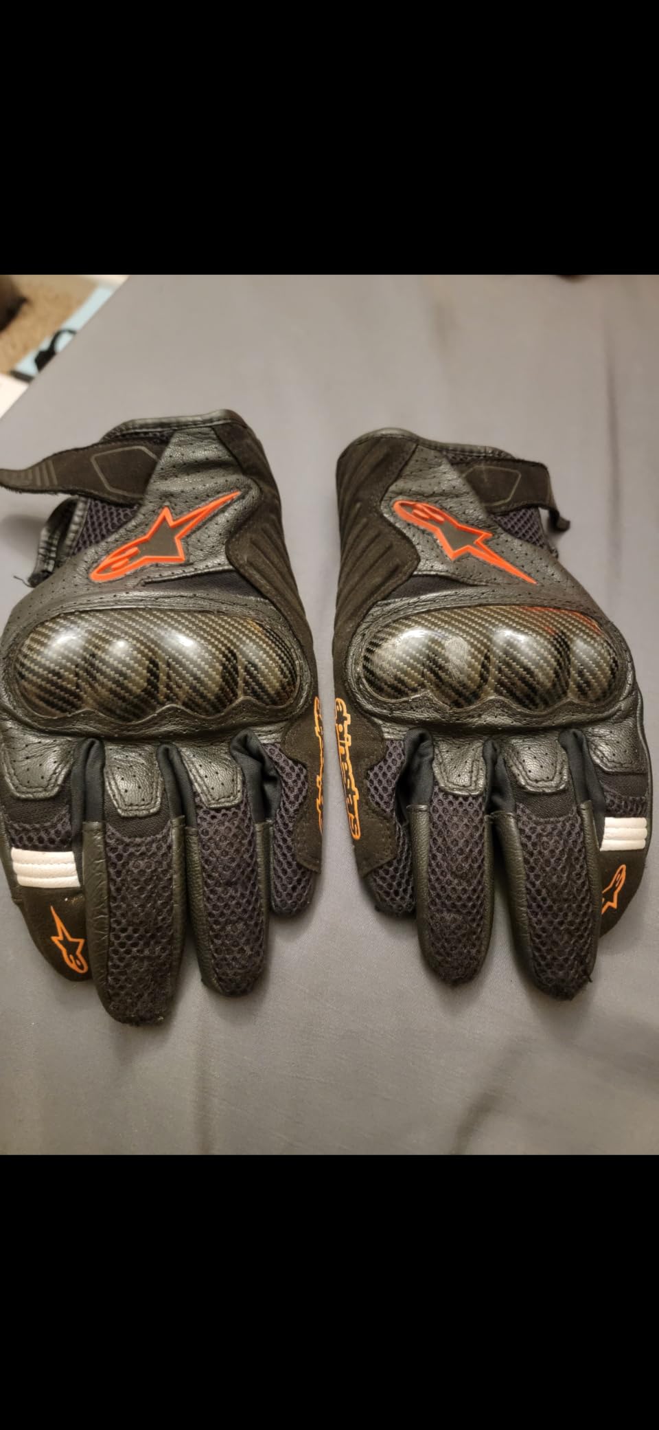 Alpinestars SMX 1 Air V2 Motorcycle Gloves Lightweight Ventilated Design Street Riding Comfort Enhanced Grip Protection customer photo 2