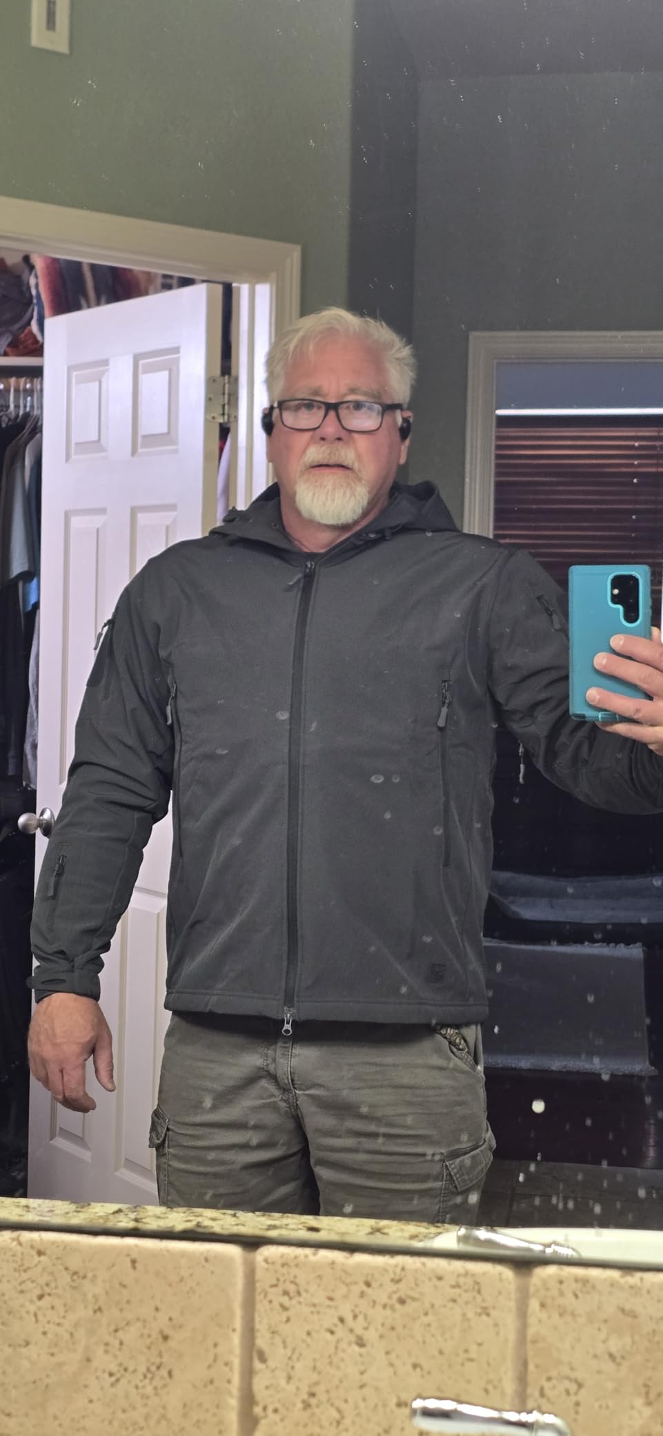 TACVASEN Men's Tactical Fleece SoftShell Jacket Waterproof Winter Coat customer photo 1