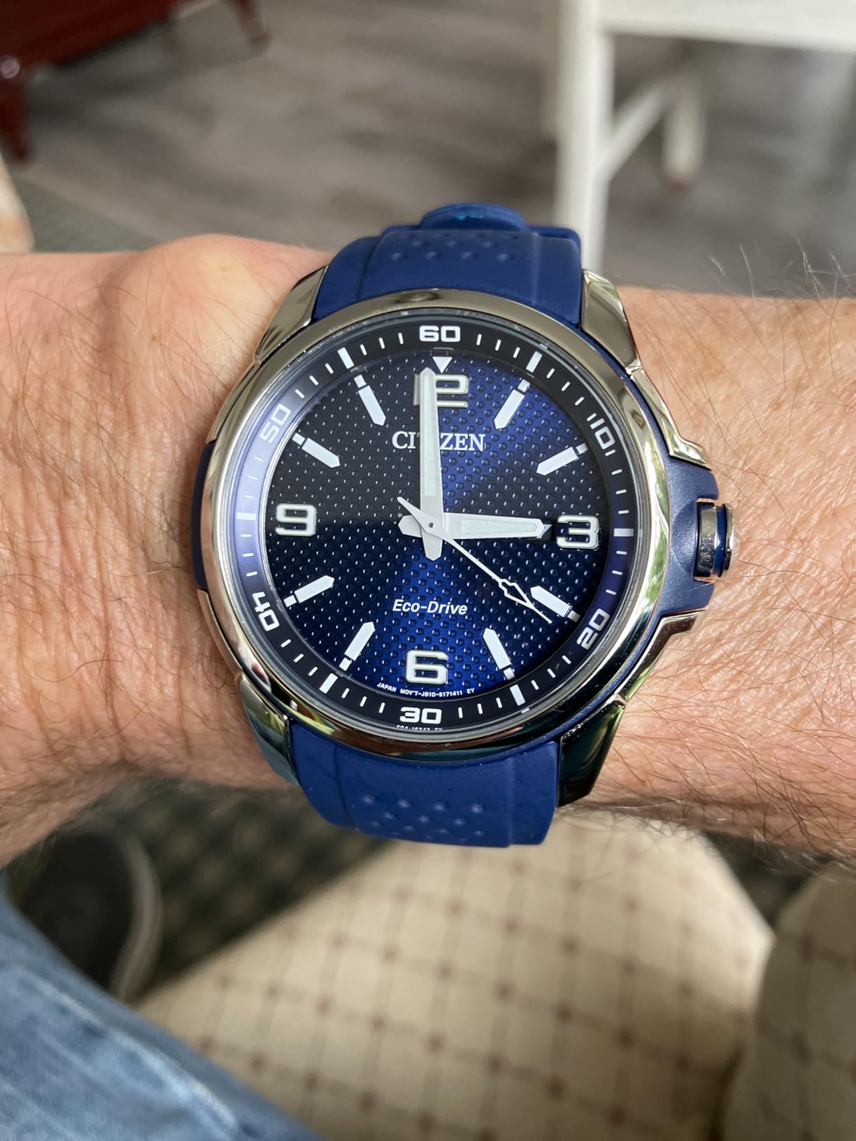 Citizen Men's Eco-Drive Sport Casual 44mm Stainless Steel AW1158-05L customer photo 2