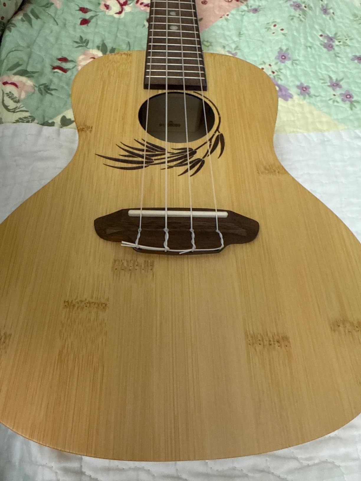 Luna Bamboo Concert Ukulele with Gigbag customer photo 2