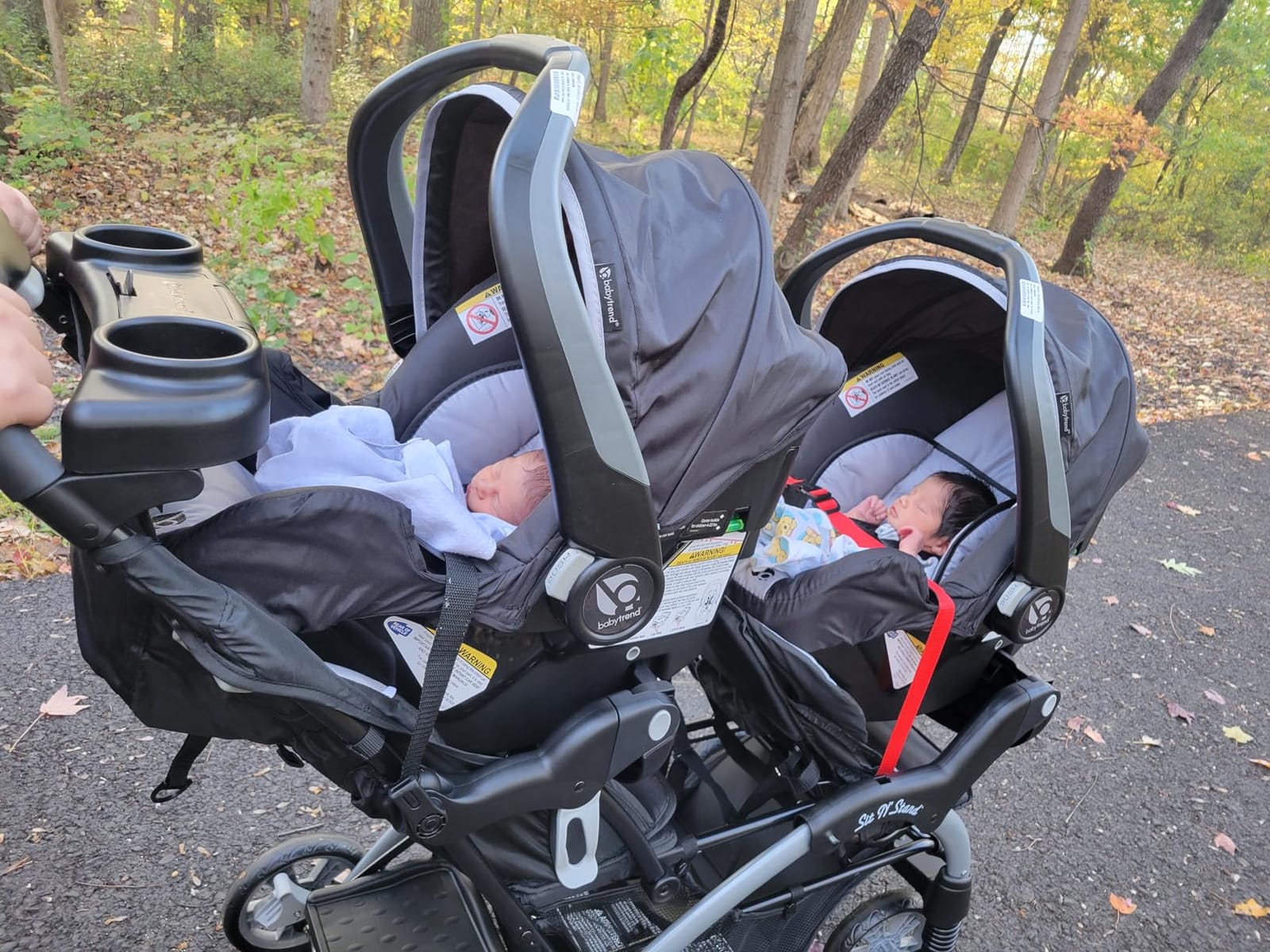 Baby Trend Infant/Toddler Double Stroller & 2 Car Seats, 3 Pc Set, Stormy customer photo 2