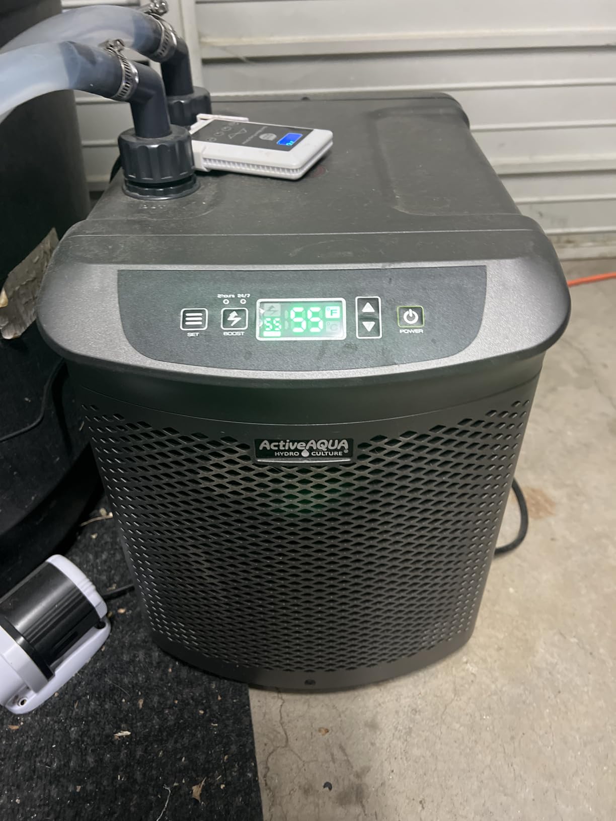 Active Aqua Hydroponic Water Chiller, 0.25 HP, Pure Titanium, 40-92 Gallon | Portable Cooling System with Boost Function for Aquaponics, Cold Plunge Baths & Aquariums, Evaporator Cooler for Reservoirs customer photo 1